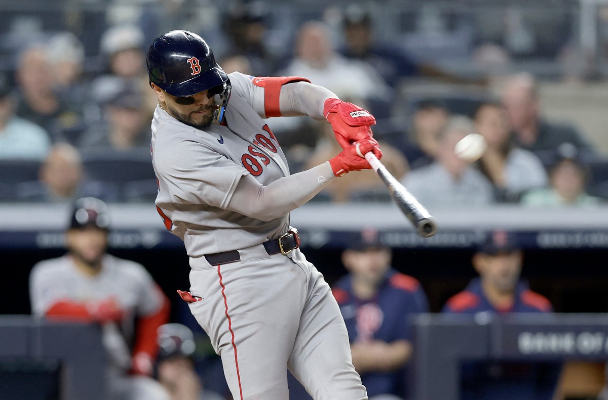 波士頓紅襪主戰捕手納瓦瑞茲(Carlos Narváez)替委內瑞拉參賽。法新社