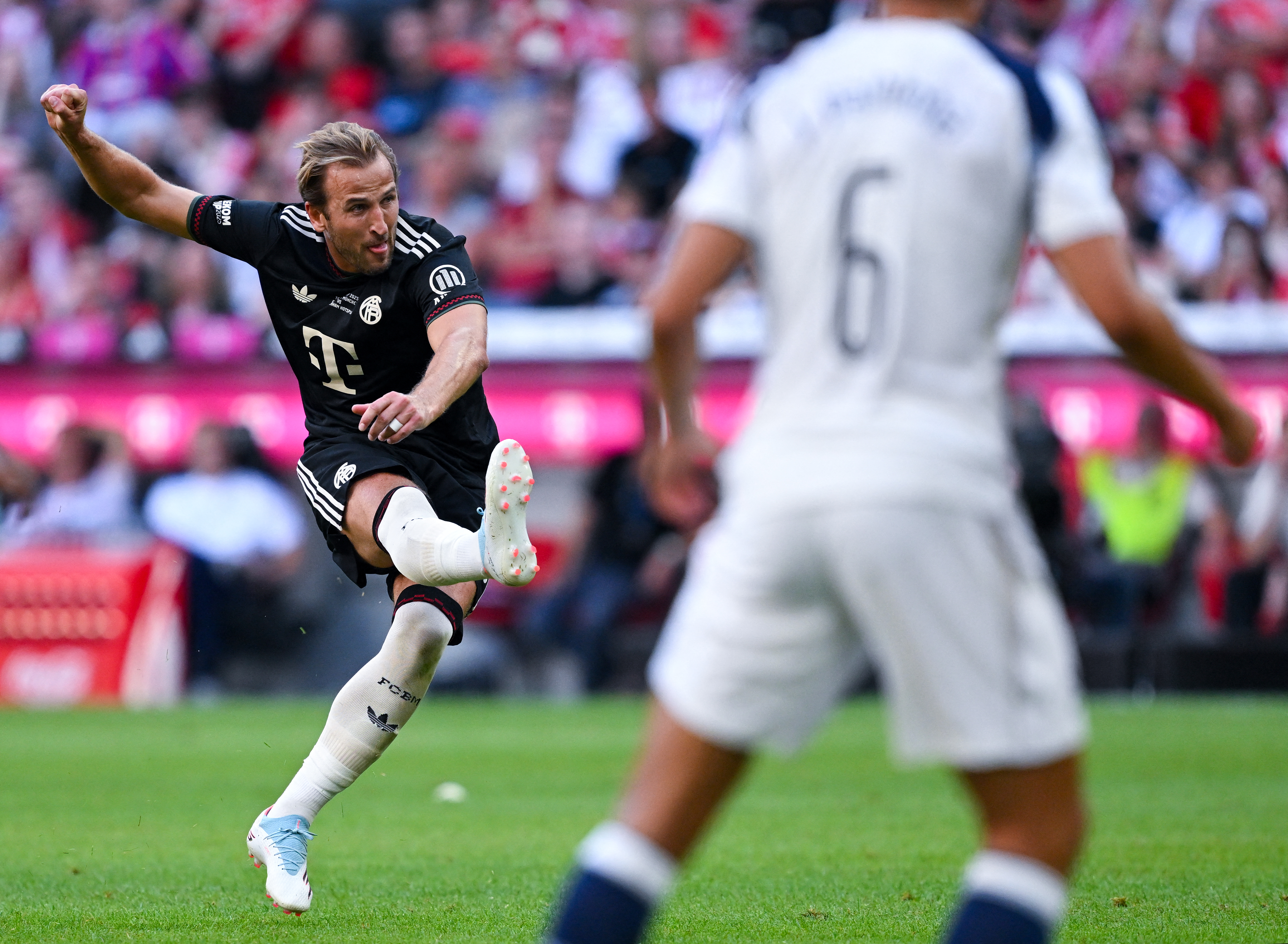 拜仁慕尼黑今靠著英格蘭前鋒凱恩(Harry Kane)的關鍵入球獲勝。法新社