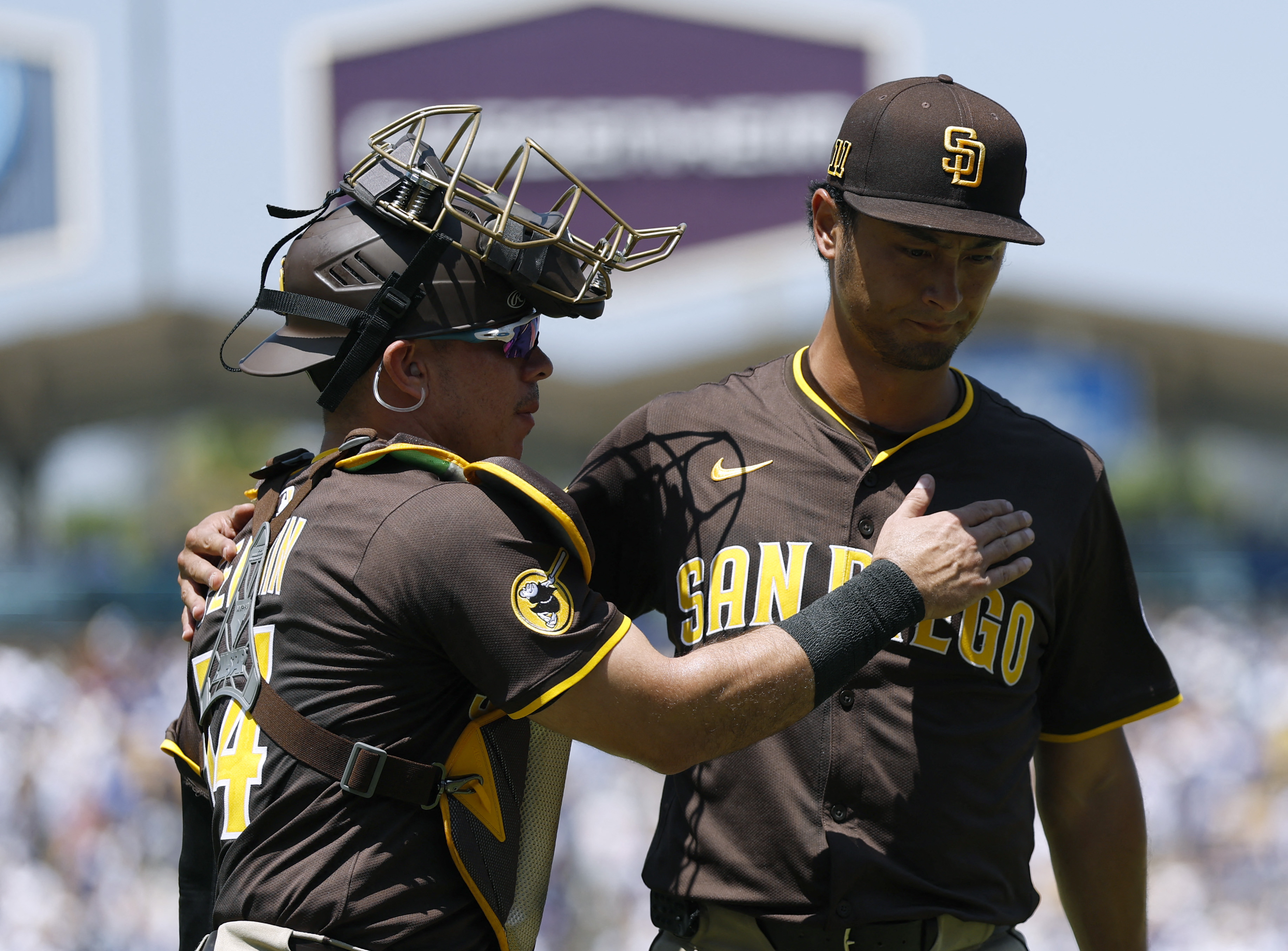 聖地牙哥教士日籍投手達比修遭酸民卻公開嗆他。法新社