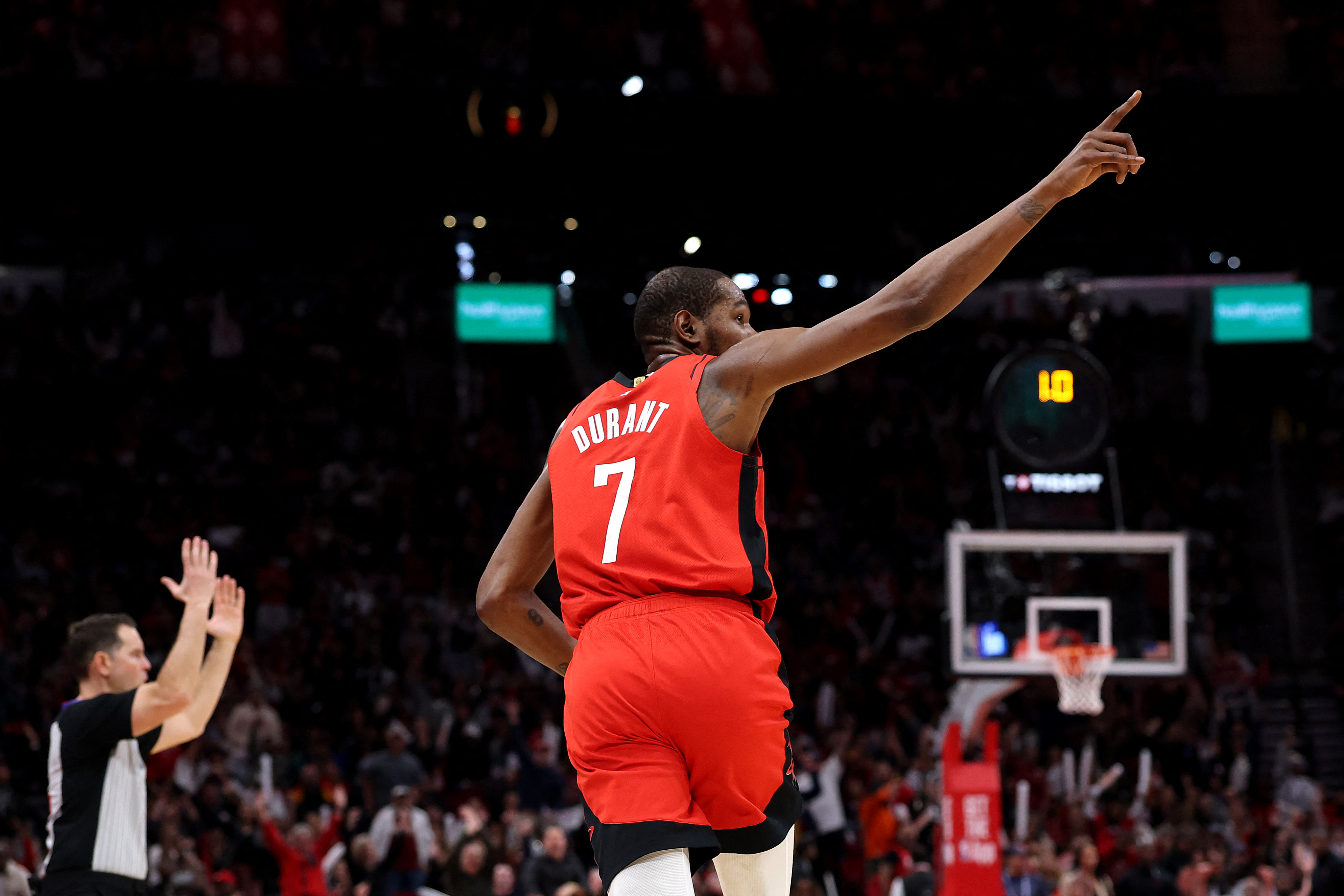 「死神」杜蘭特（Kevin Durant）獨居NBA史上生涯得分榜第6名。法新社