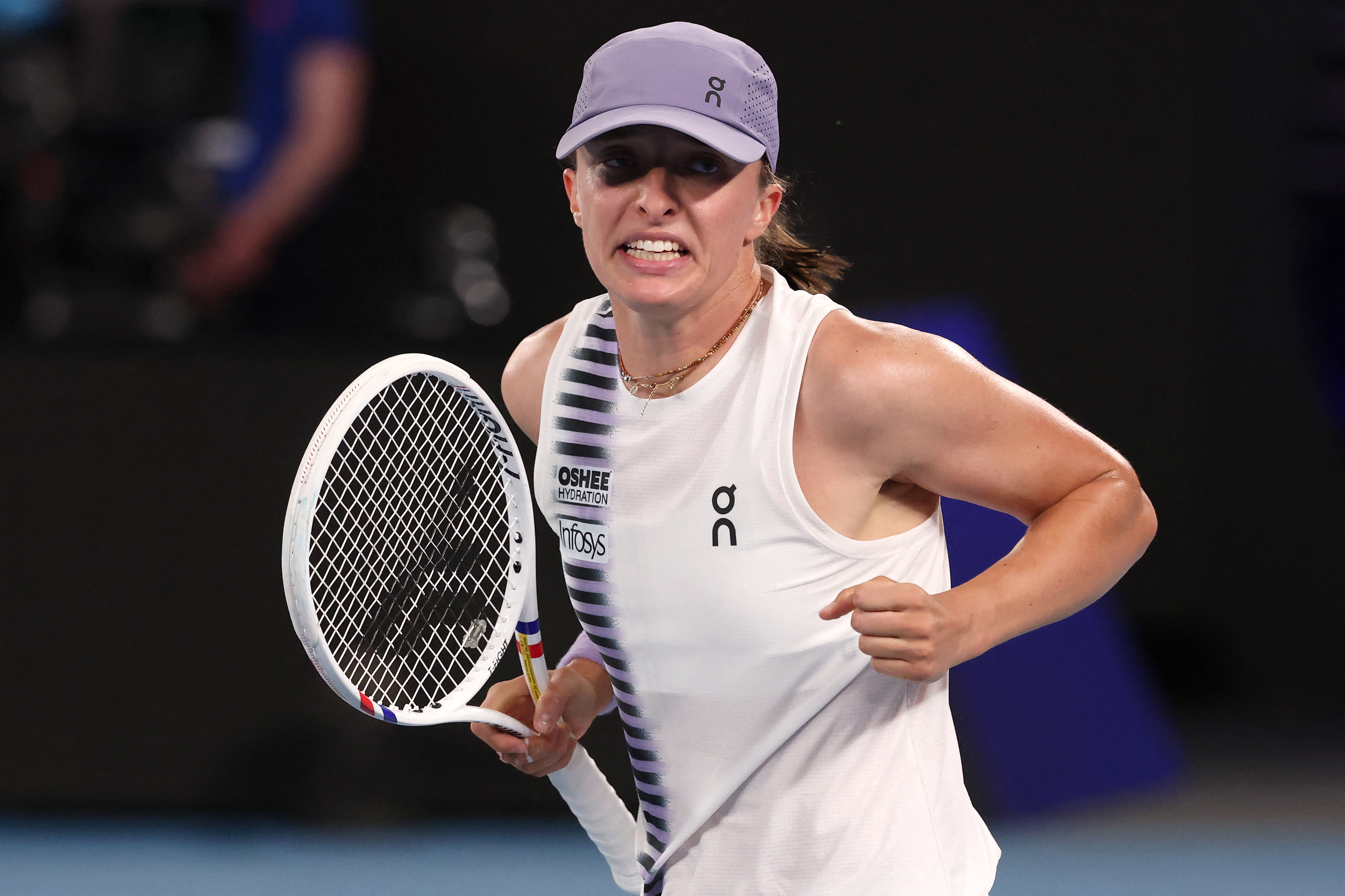 波蘭前世界球后絲薇泰克（Iga Swiatek）今年開始狀況並不穩定。法新社