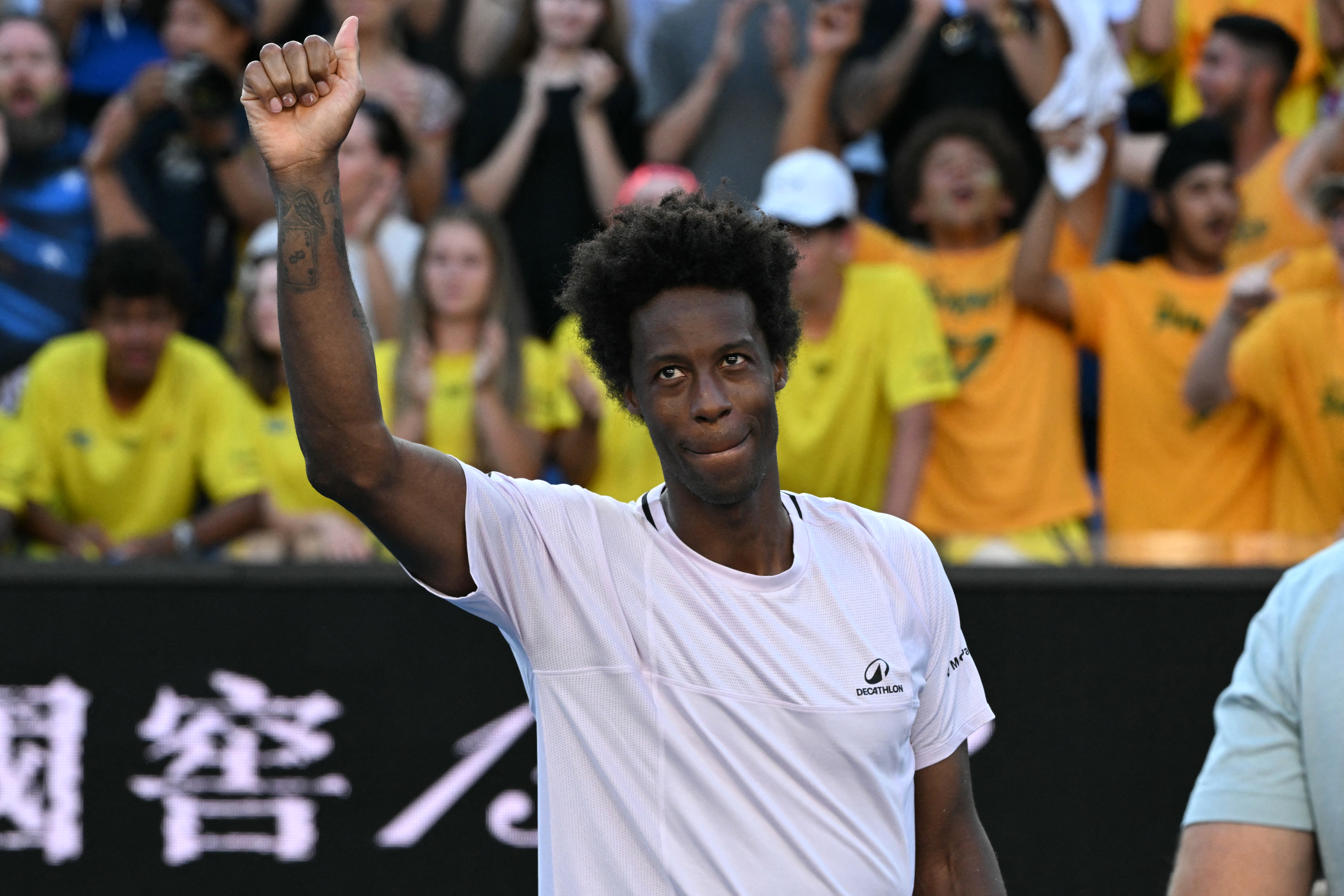 法國網球39歲名將「跳跳人」孟菲爾斯（Gael Monfils）今在澳洲網球公開賽迎來職業生涯的最終戰。法新社
