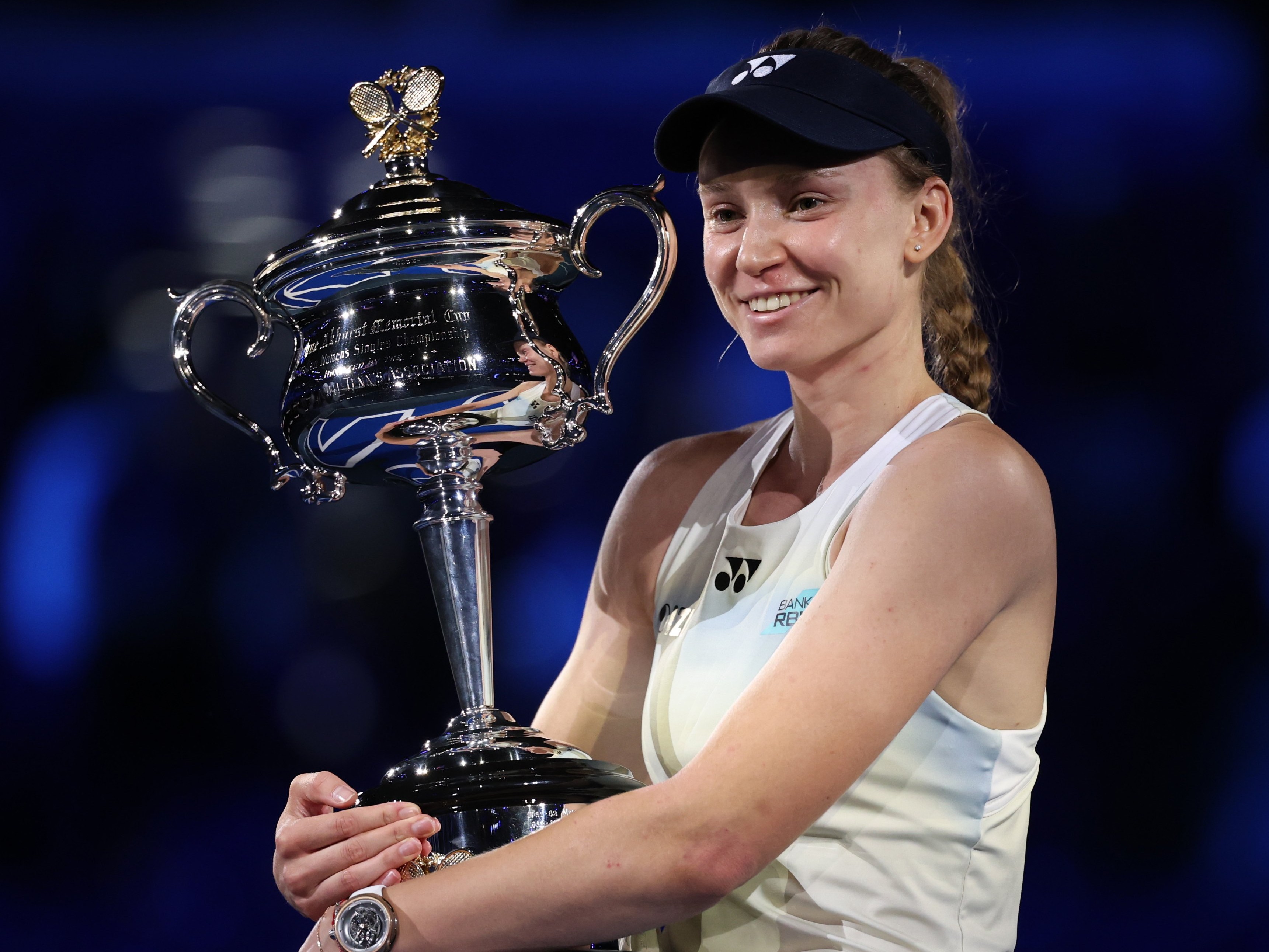 蕾芭金娜成為第一位奪下澳網冠軍的哈薩克球員。摘自澳網官網