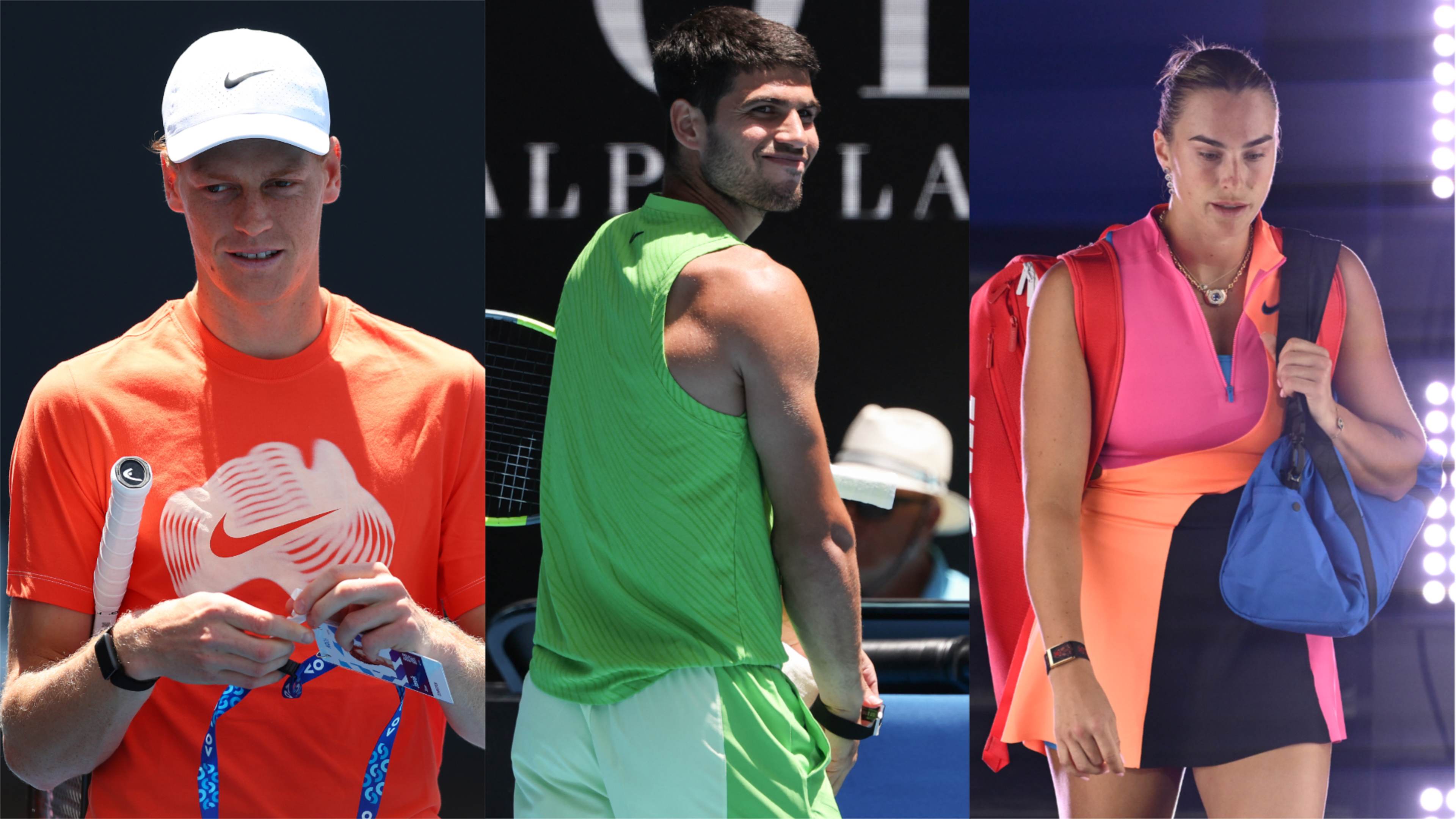 三大球星都在今年澳網被要求拿掉穿戴裝置。摘自《Tennis》網站