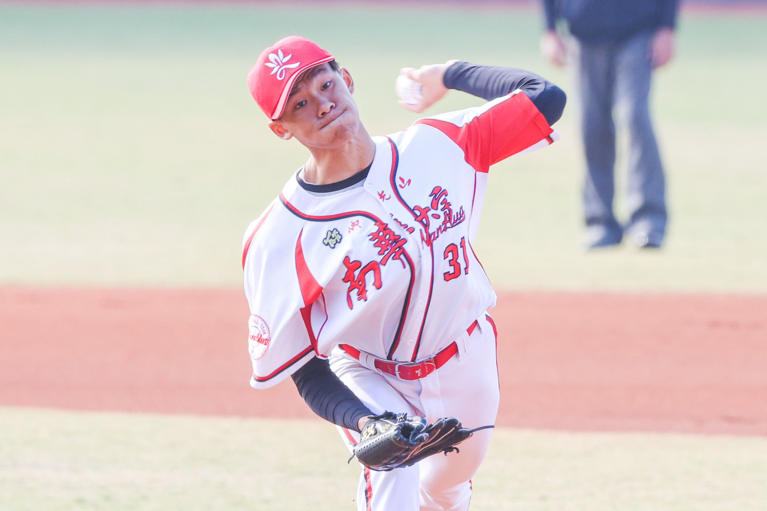 陳霆豪先發4.1局。大專體總提供