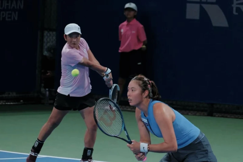 詹皓晴海峽組合錯失賽末點遺憾首輪出局。資料照片