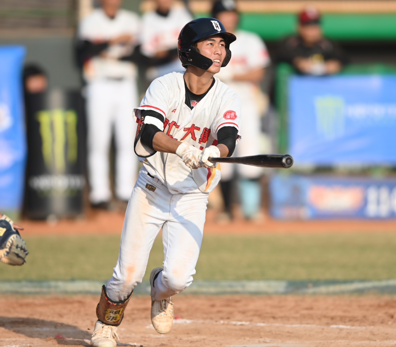 蔡承晉開轟3分砲。大專體總提供