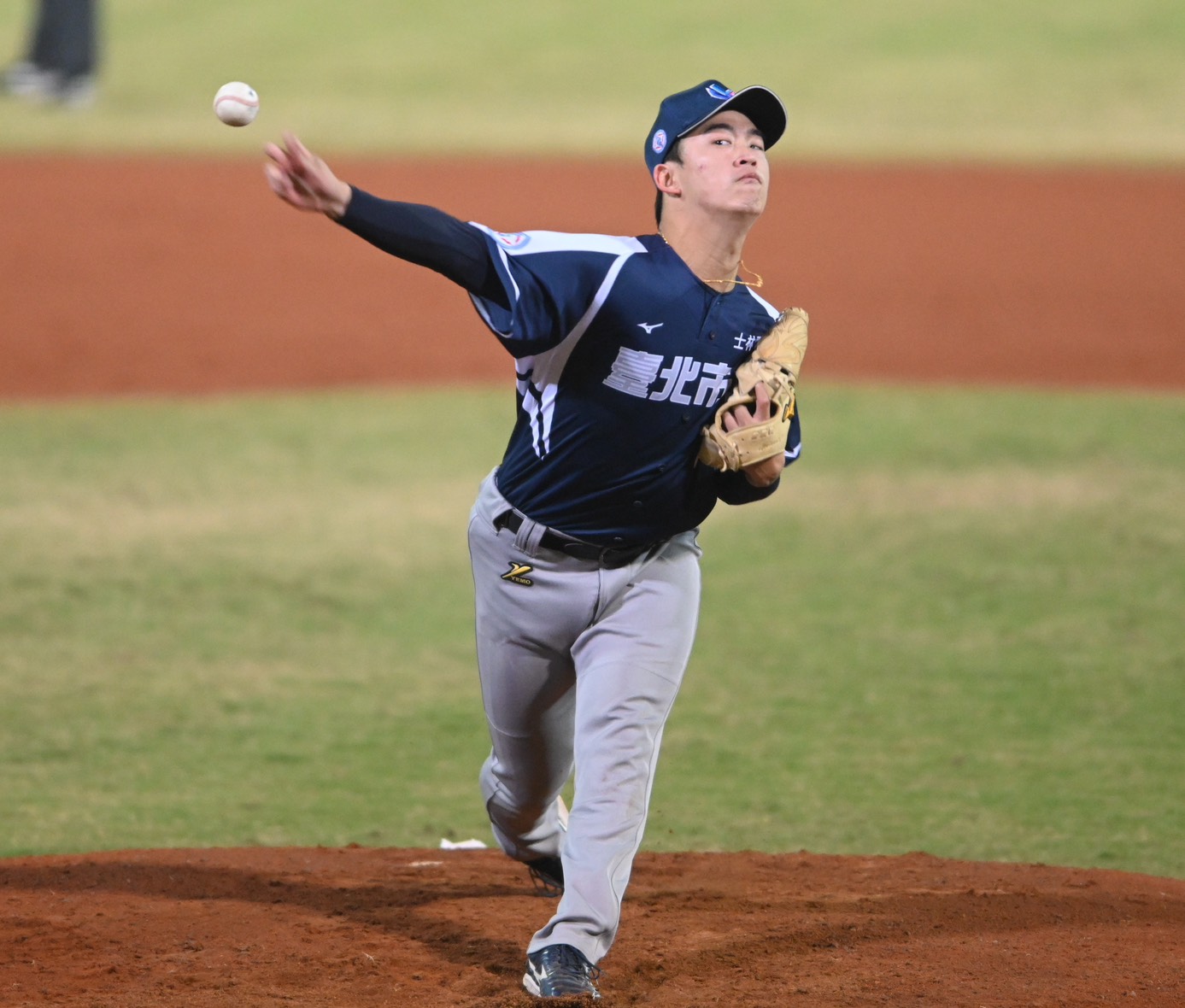 吳冠勳先發6局無失分。大專體總提供