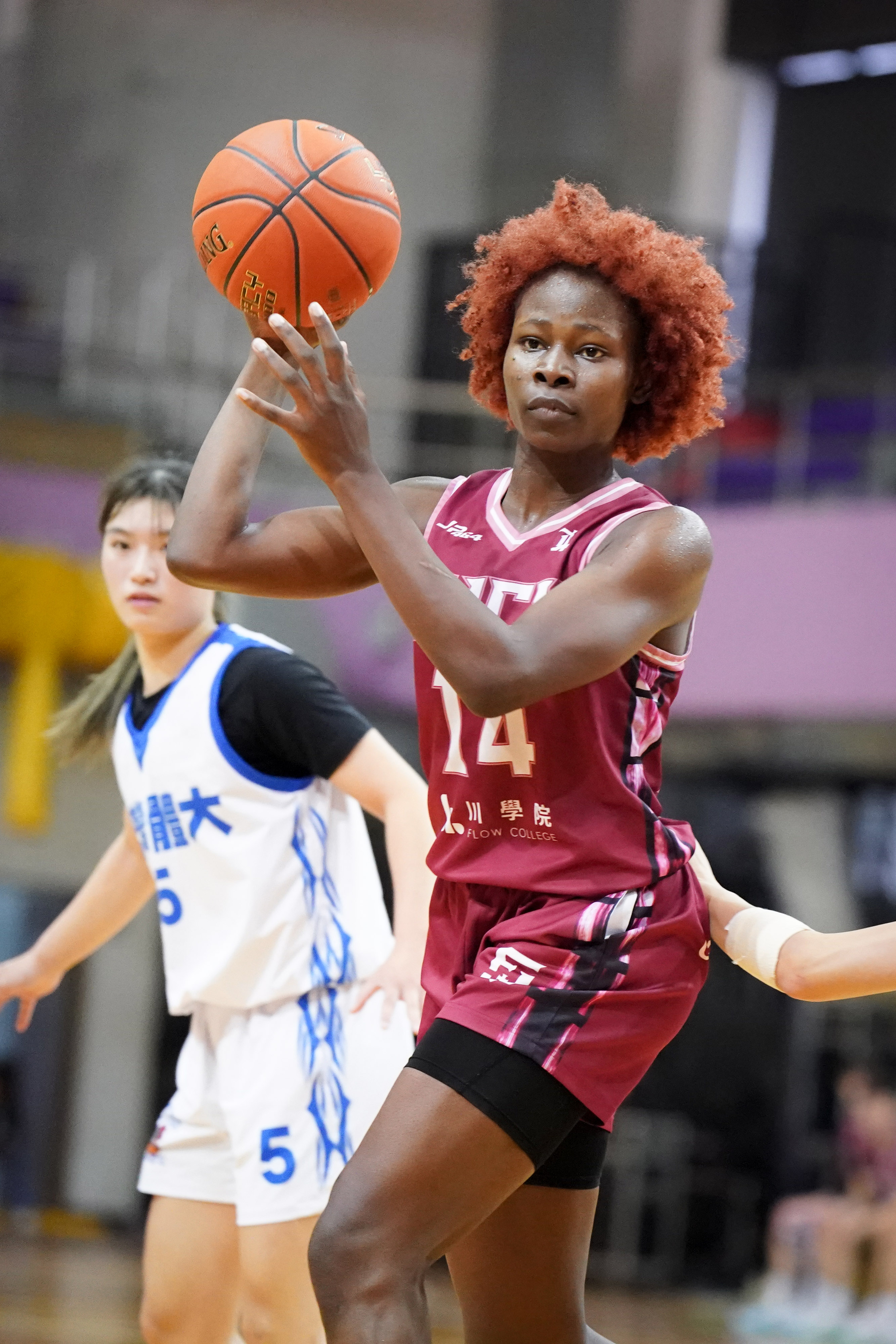 輔仁大學柯洛薇31分21籃板外帶4抄截。大專體總提供