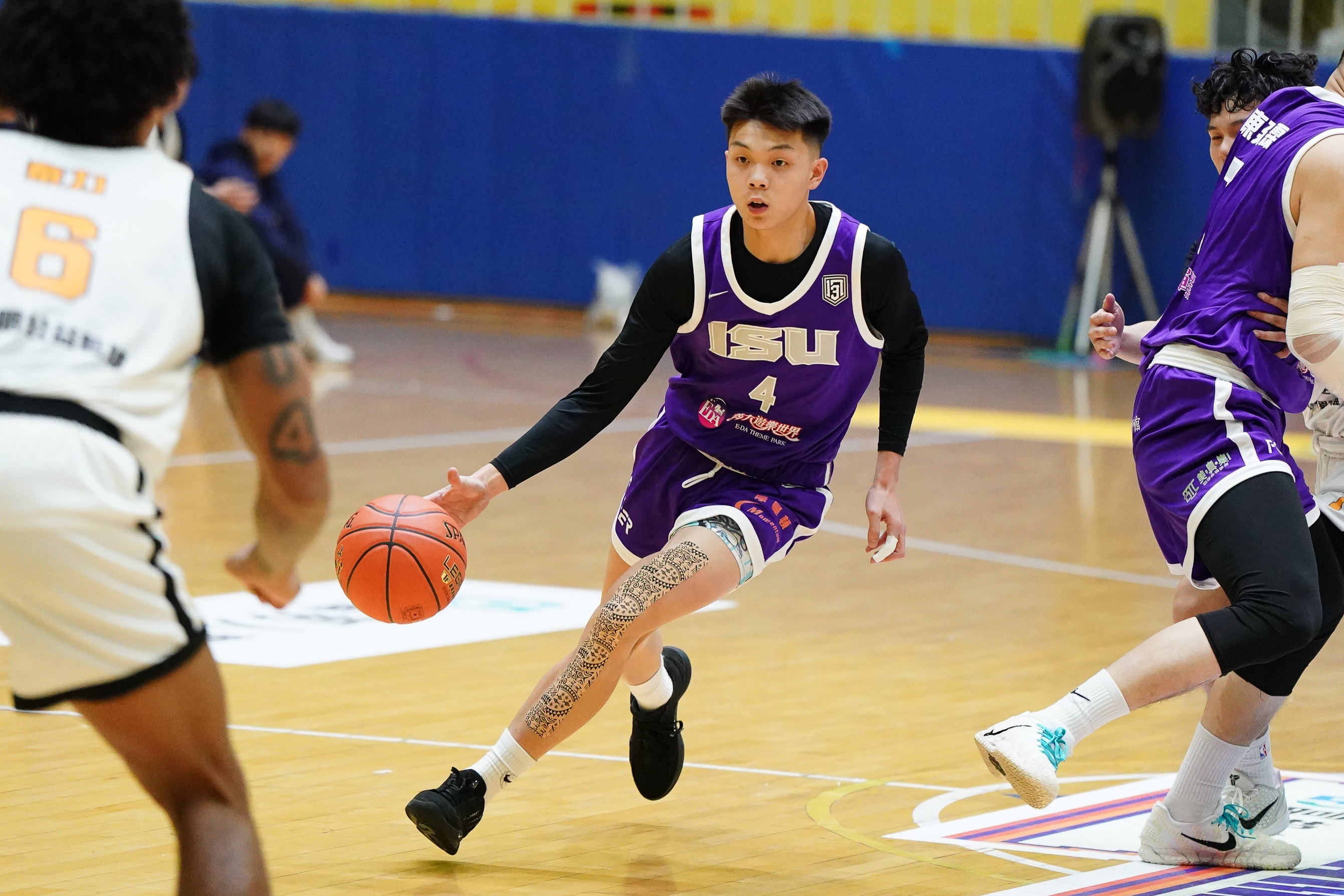 義守大學黃尹元攻下全場最高22分命中3記外線。大專體總提供