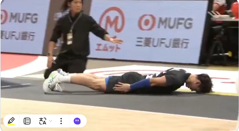 西田有志道歉的絲滑動作讓人噴飯。摘自推特