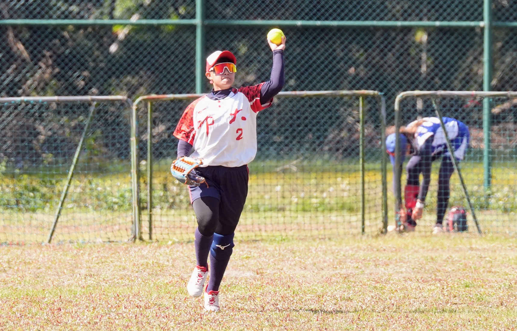 金姿庭臨時被調到左外野立刻就替球隊建功。大專體總提供