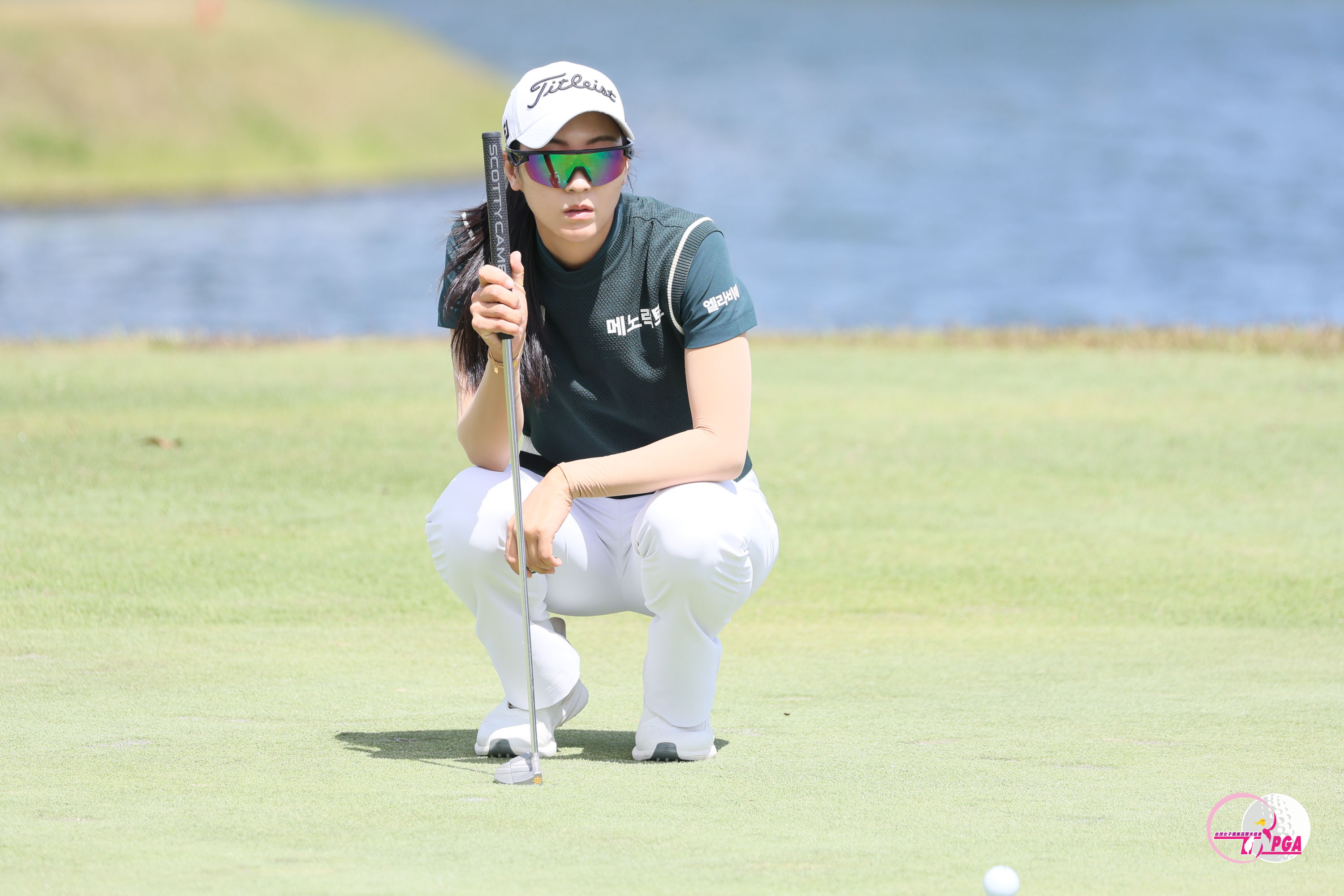 韓國選手姜知先Kang Jisun第一回合打出67桿-5暫居並列第二名。Tlpga提供／葉勇宏攝