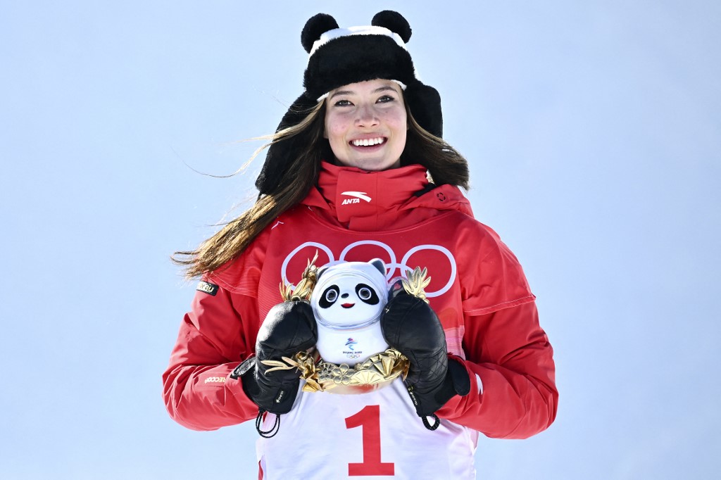 谷愛凌優雅回應美國副總統的關切。法新社