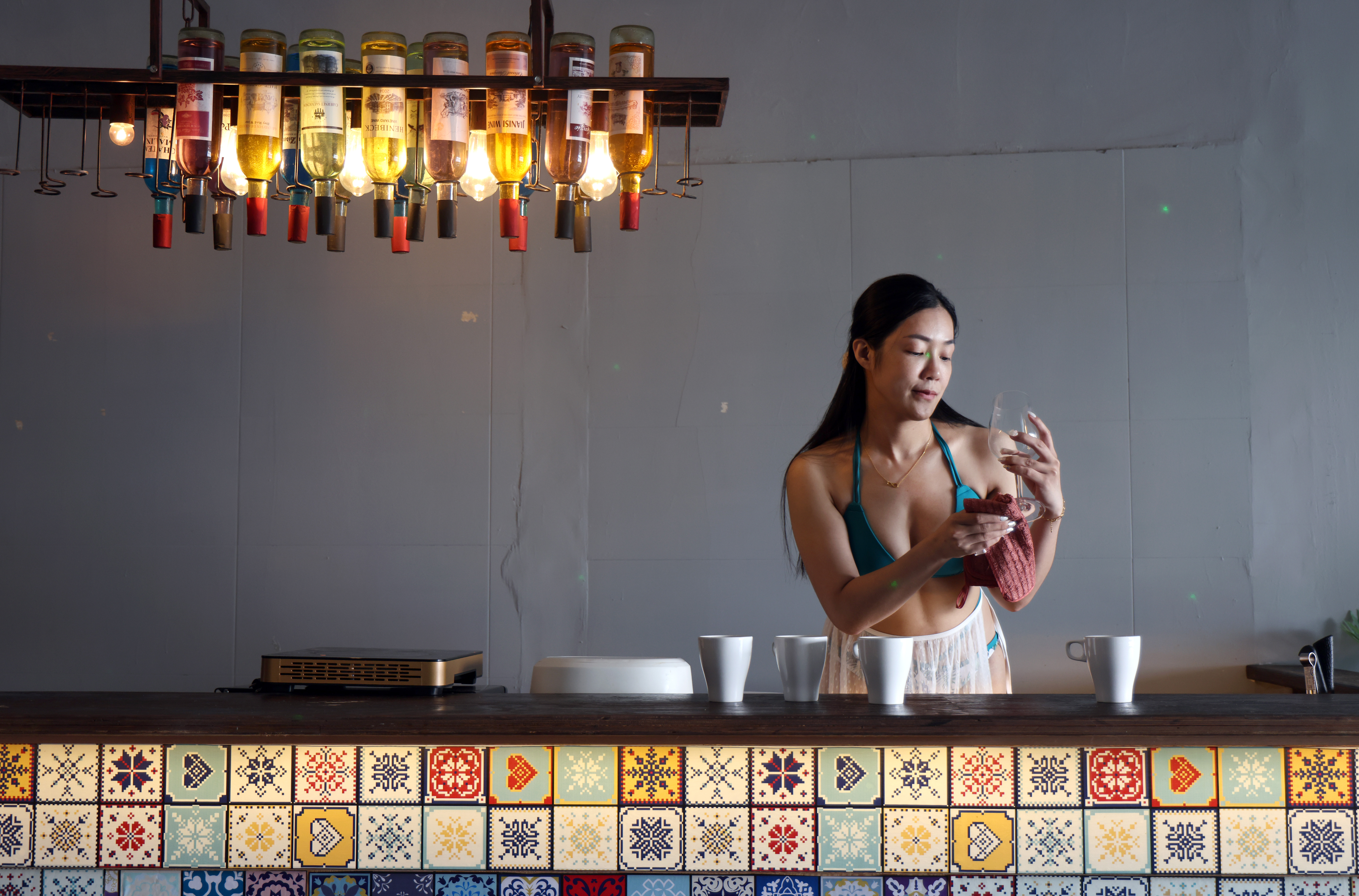 民宿闆娘凡事親力親為,雖然辛苦但學了很多。特約記者郭運復攝