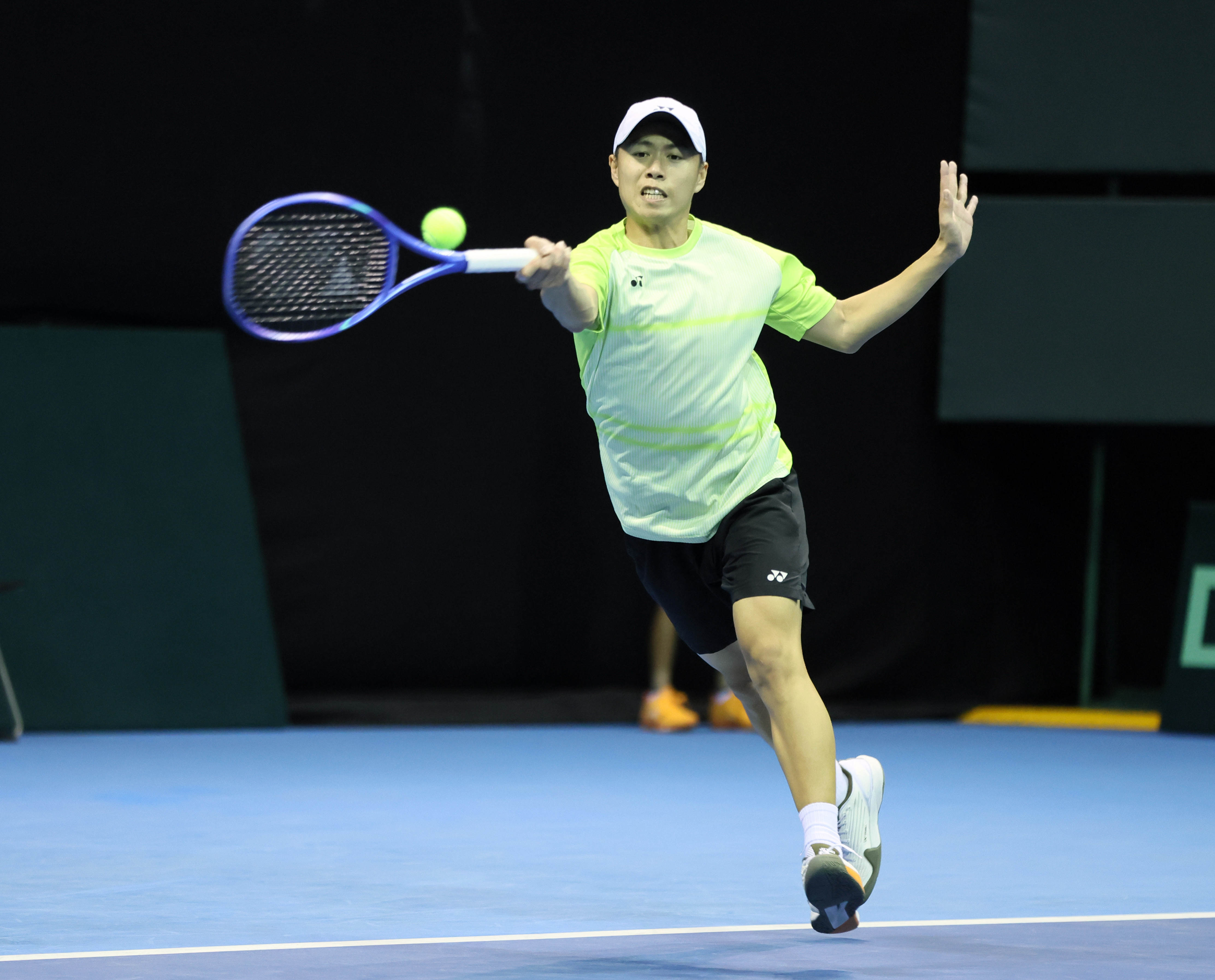 黃琮豪扛第二單打重任惜敗。海碩整合行銷提供