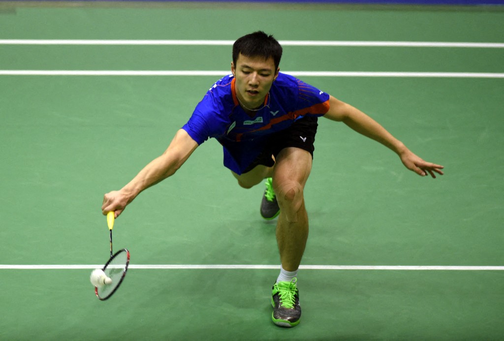 對中國僅王子維拿下唯一1點。法新社