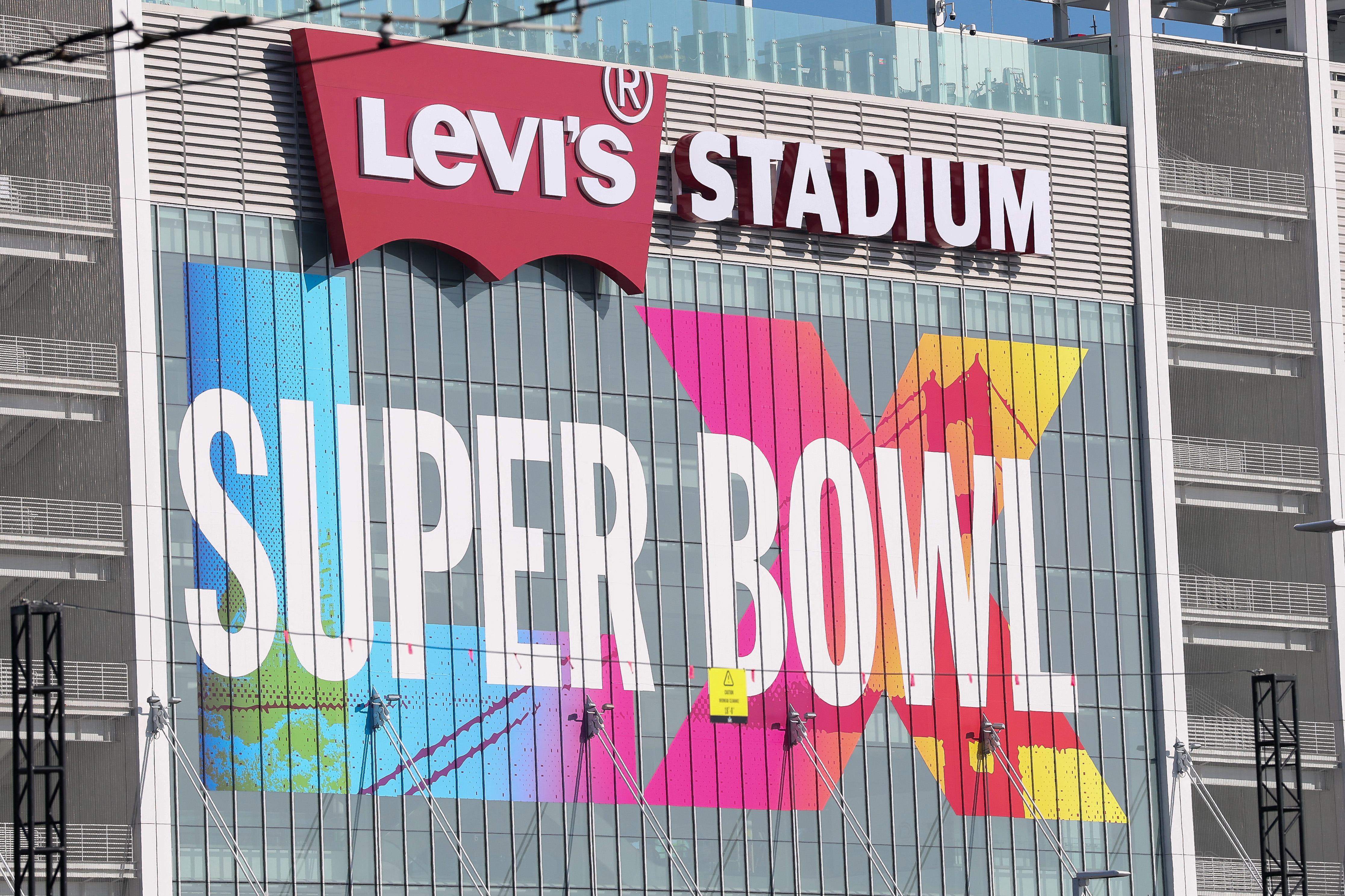 今年超級盃主場李維體育場(Levi's Stadium)舉行。法新社