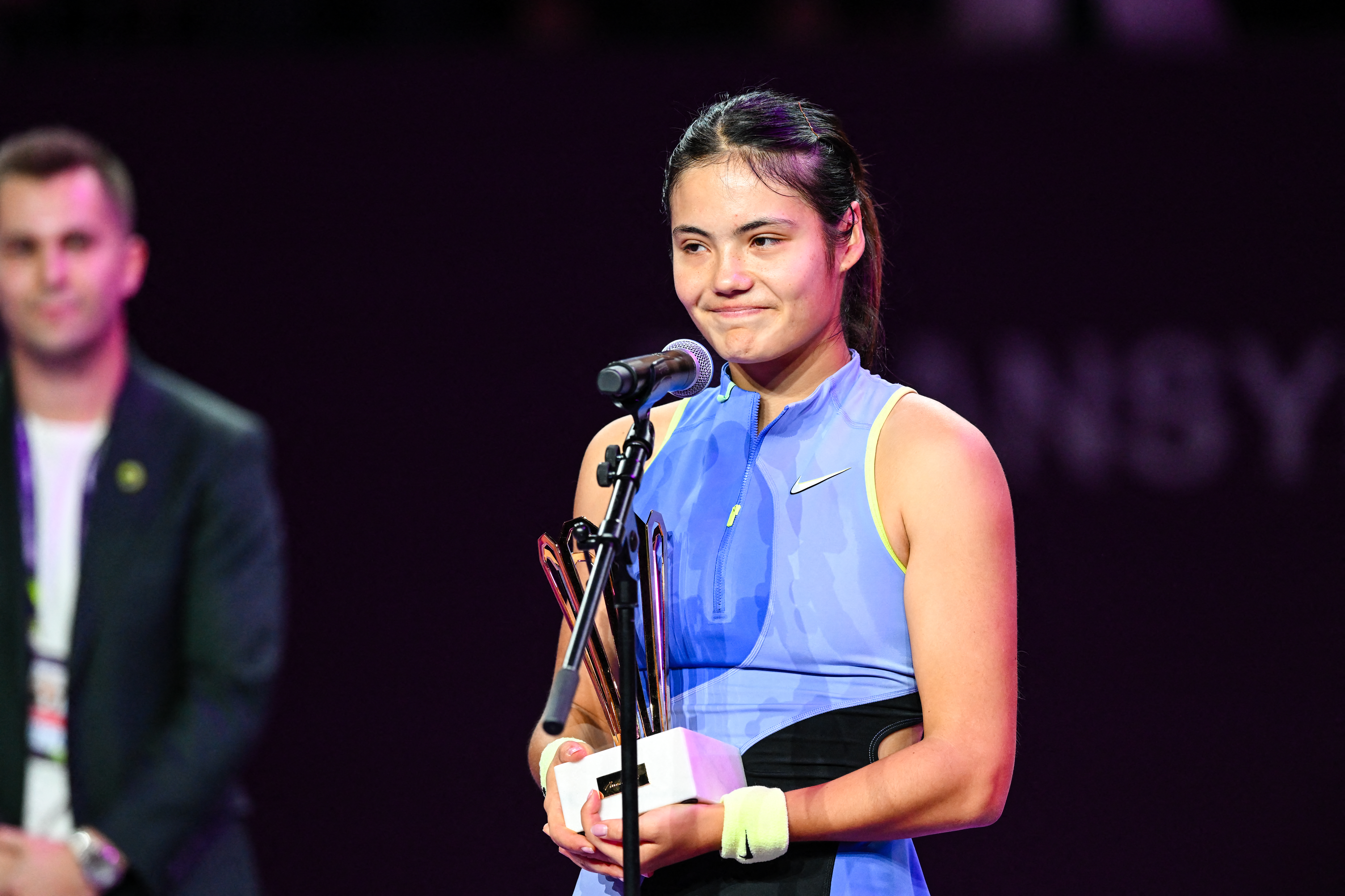 拉杜卡努（Emma Raducanu）在羅馬尼亞比賽中依舊無緣冠軍。法新社