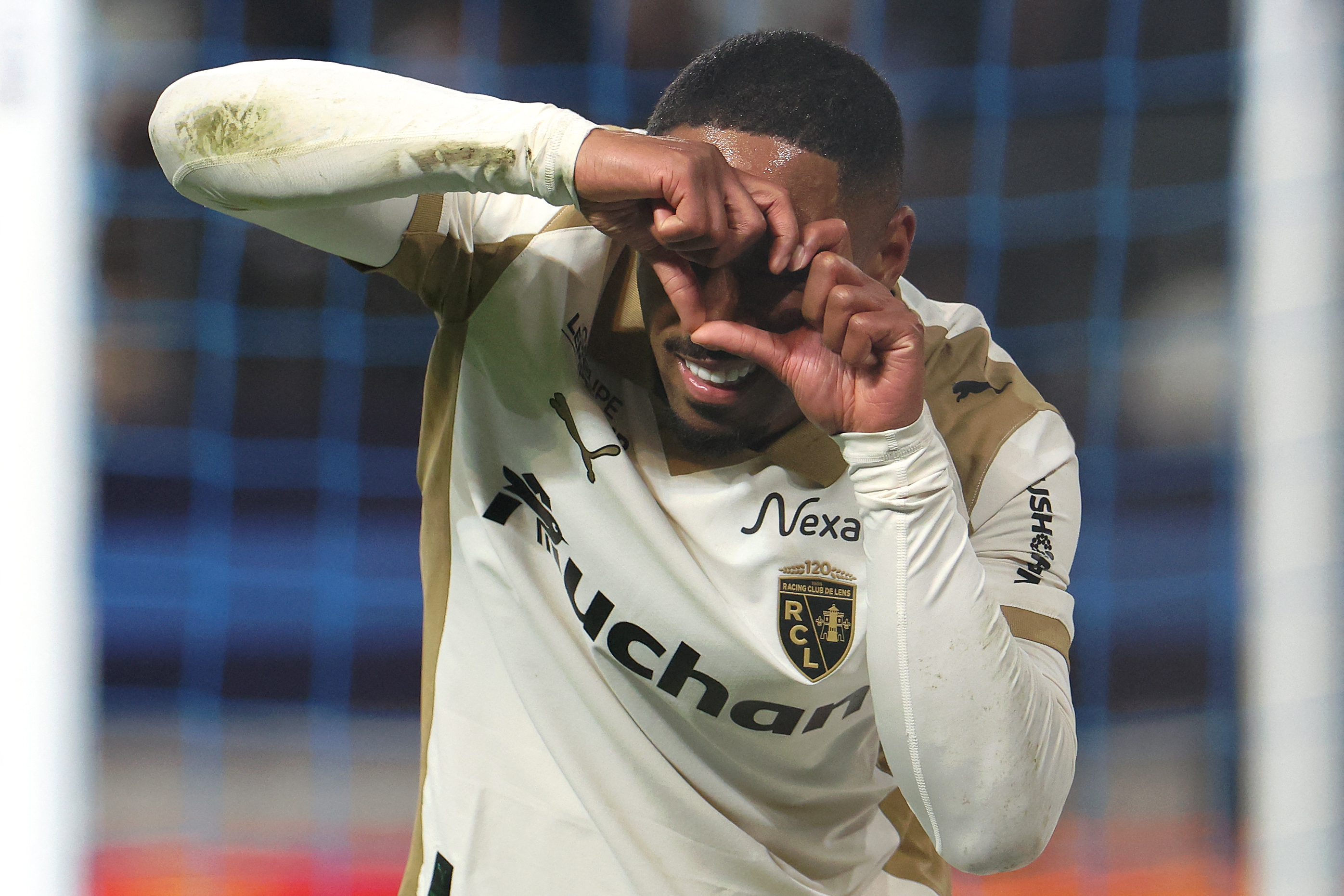 朗斯前鋒薩伊德（Wesley Said）梅開二度。法新社