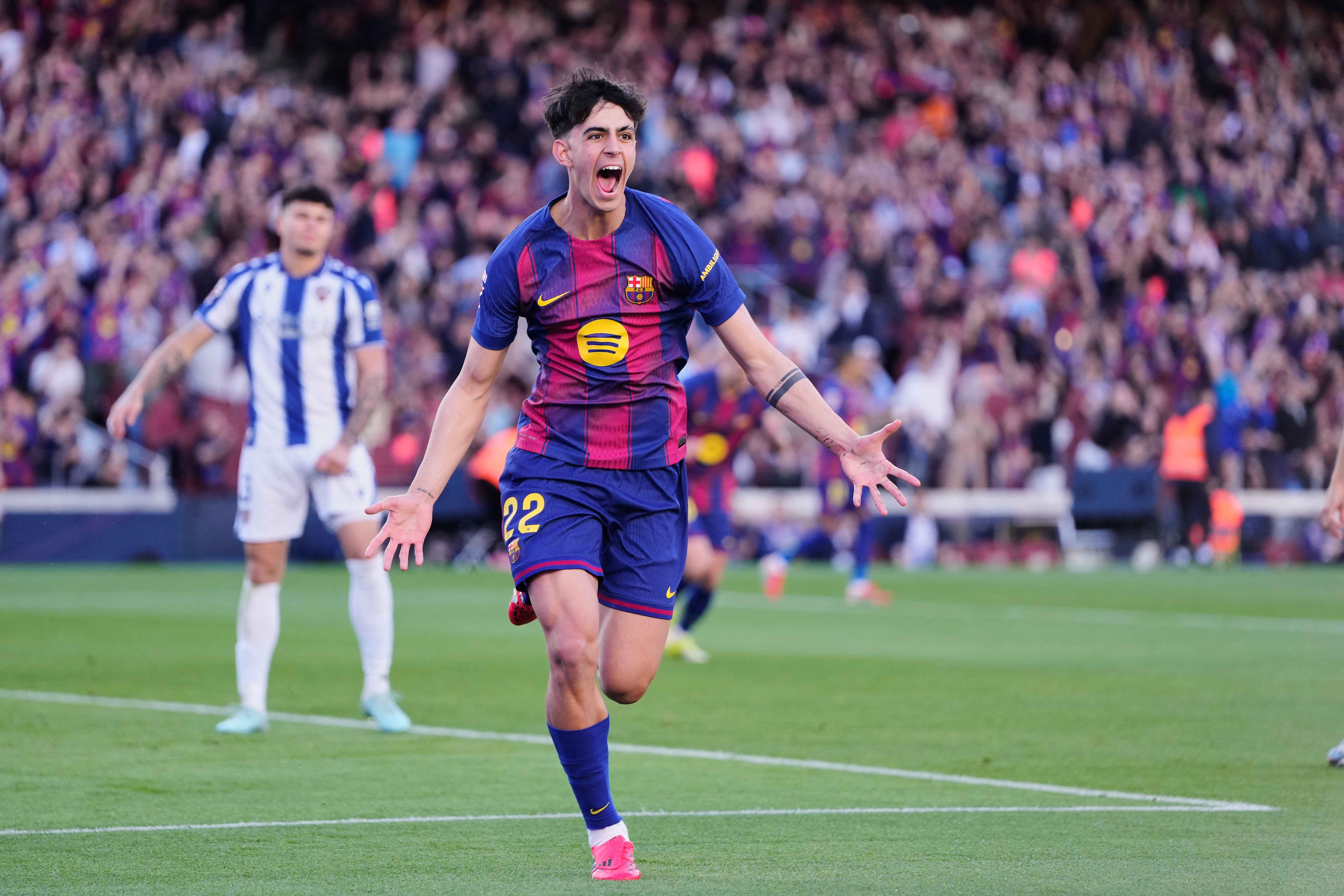 18歲小將貝爾納開賽4分鐘進球。法新社