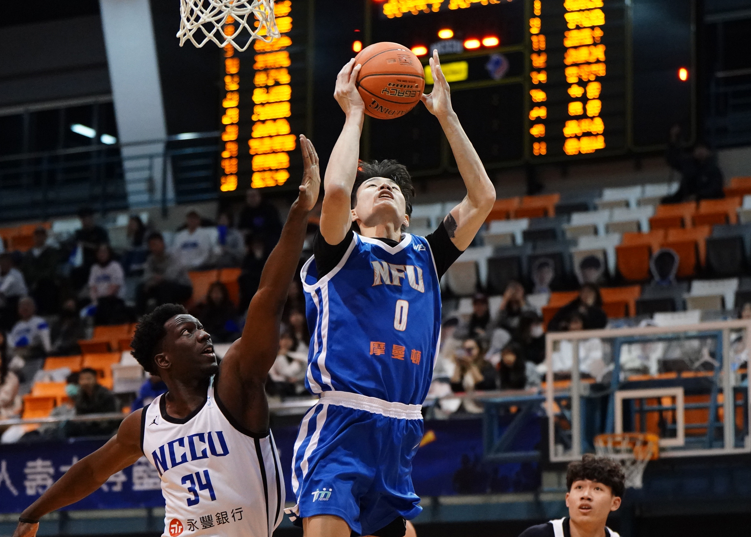 虎尾郭俊言21分7籃板。大專體總提供