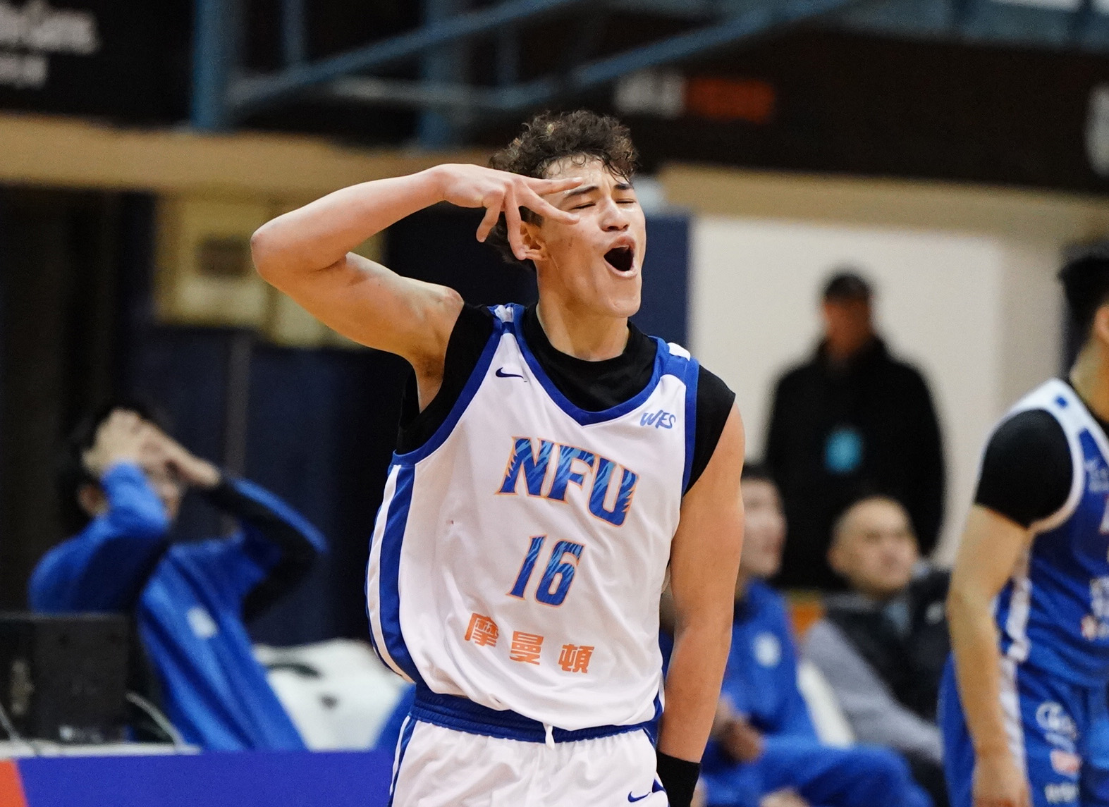 虎尾查傑31分含5顆外線另有11籃板11助攻5抄截達成大三元。大專體總提供