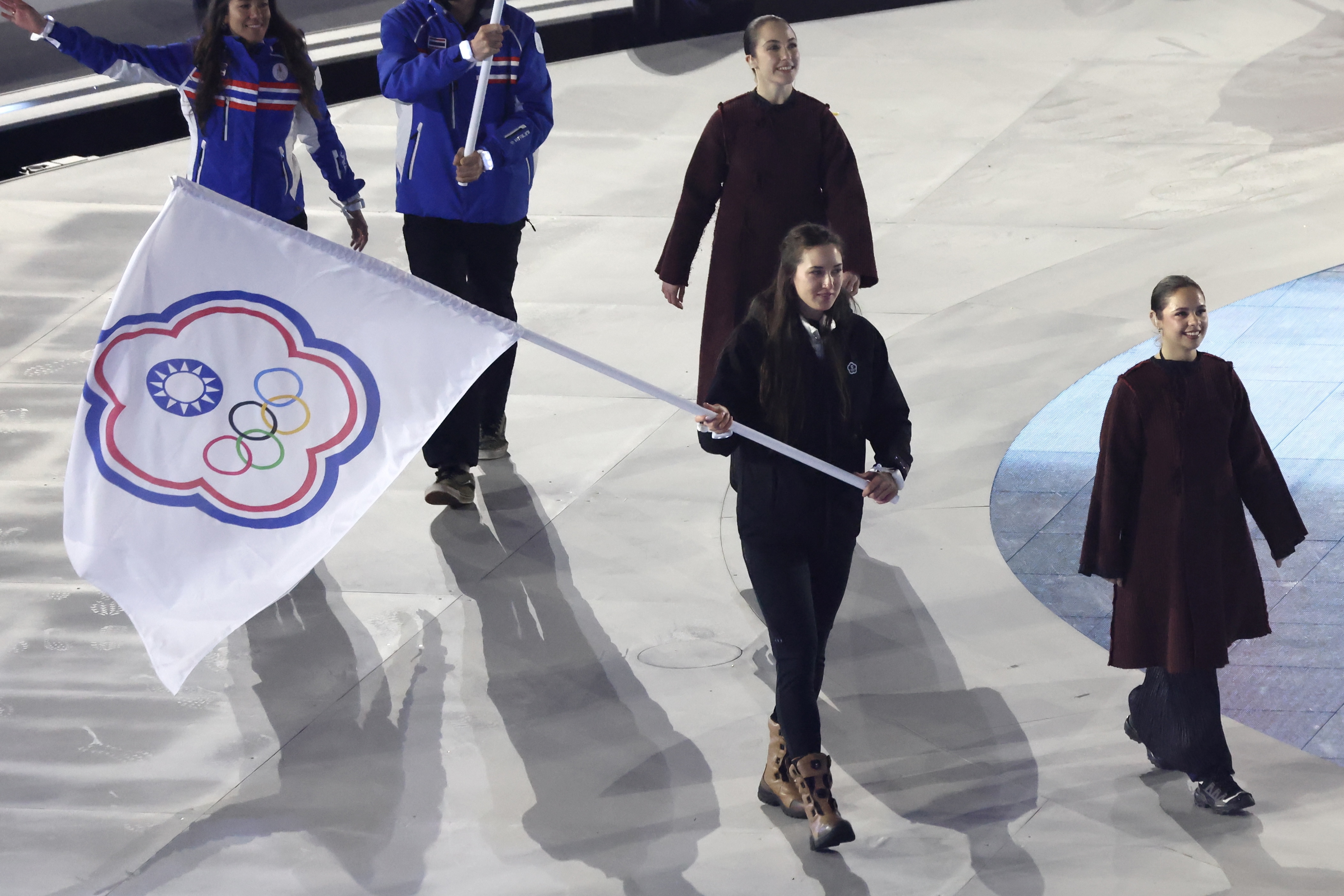 中華隊由女子越野滑雪選手余睿擔任掌旗官。中華奧會提供