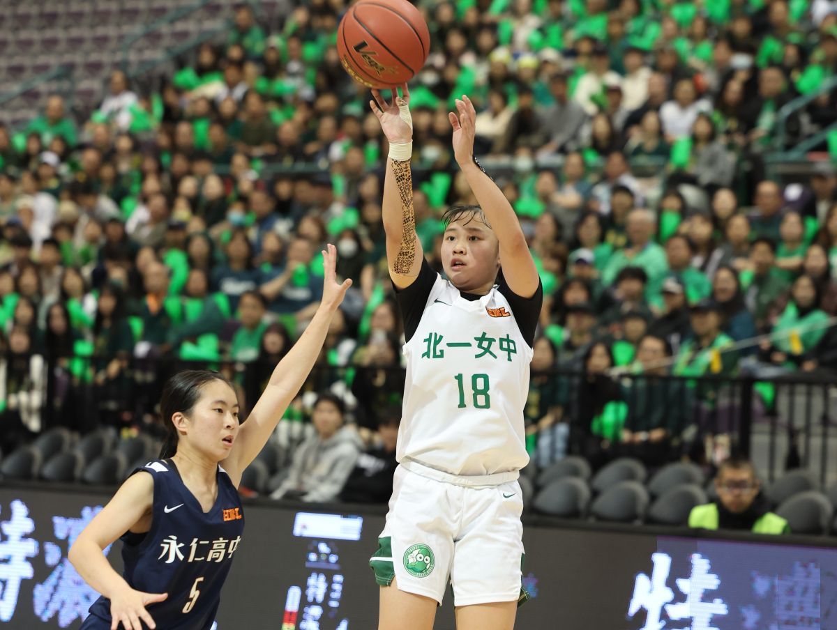 單場Mvp北一女張薰文。高中體總提供