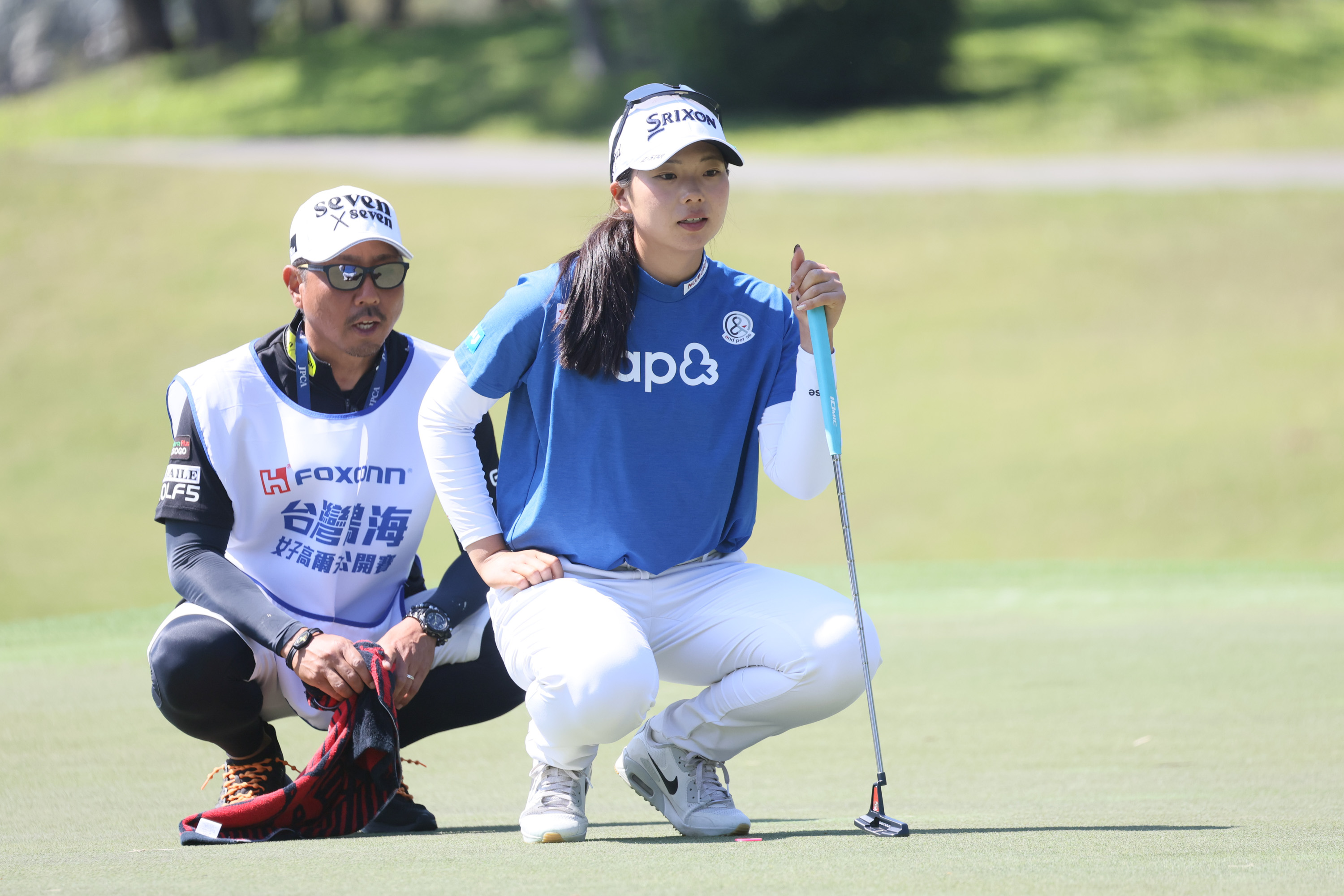 日本選手菅楓華第三回合打出68桿的佳績，以三回合總桿214桿-2躍居領先。Tlpga／林聖凱攝 