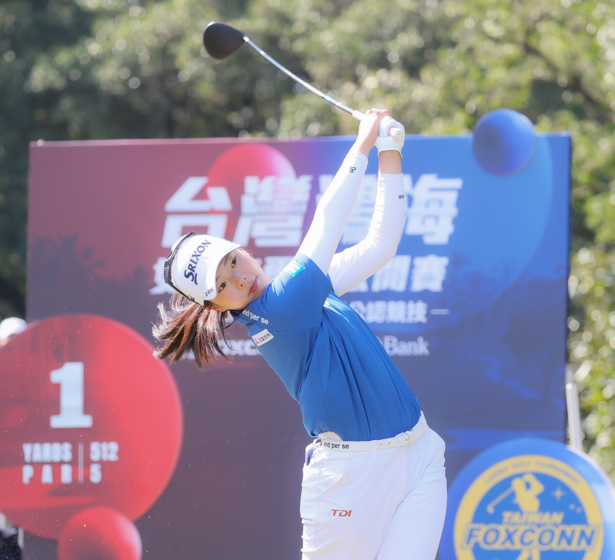 日本選手菅楓華第三回合打出68桿的佳績，以三回合總桿214桿-2躍居領先。Tlpga／葉勇宏攝