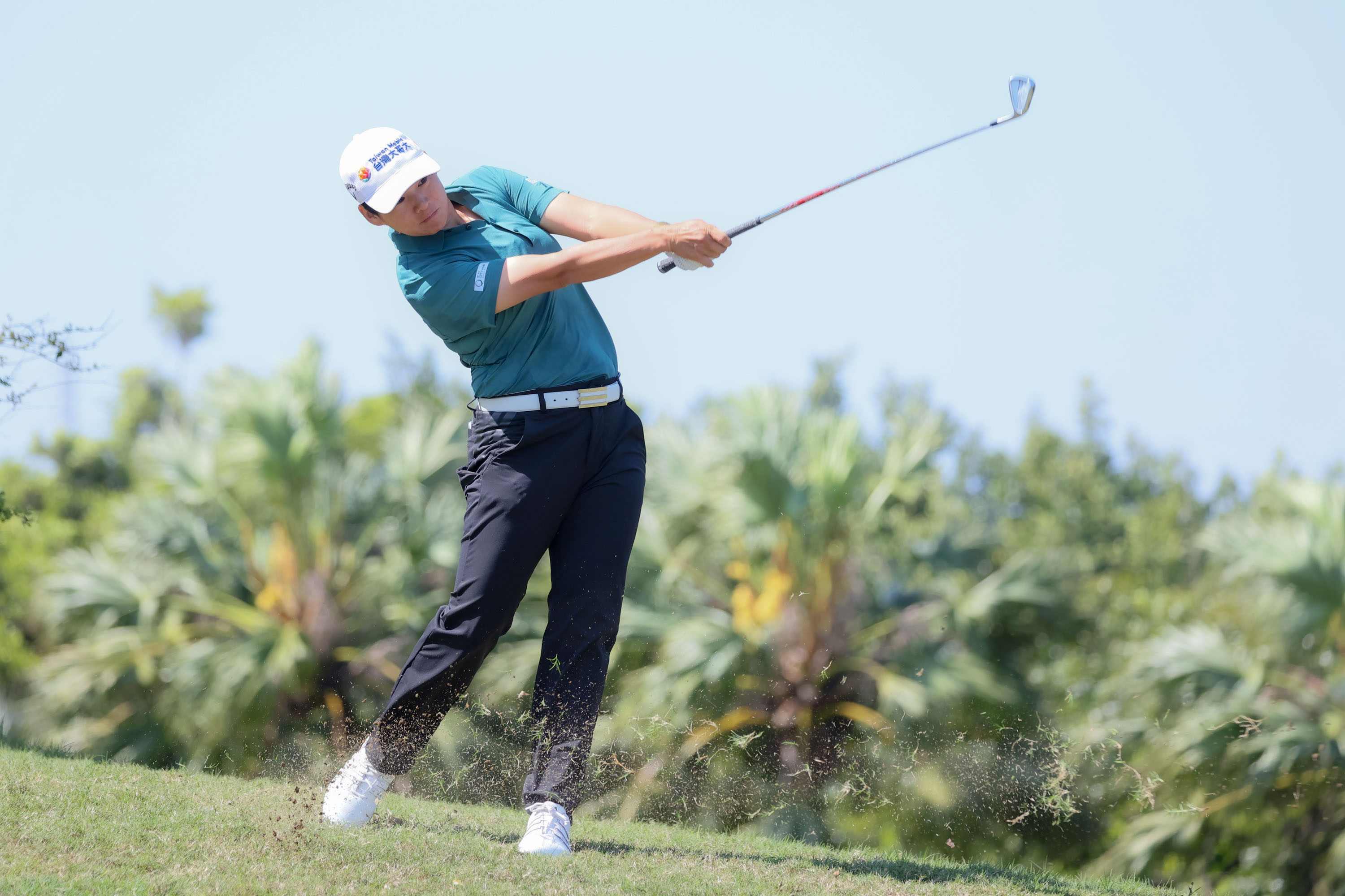 曾雅妮以三回合總桿224桿8暫並列第16名。Tlpga／勇宏攝