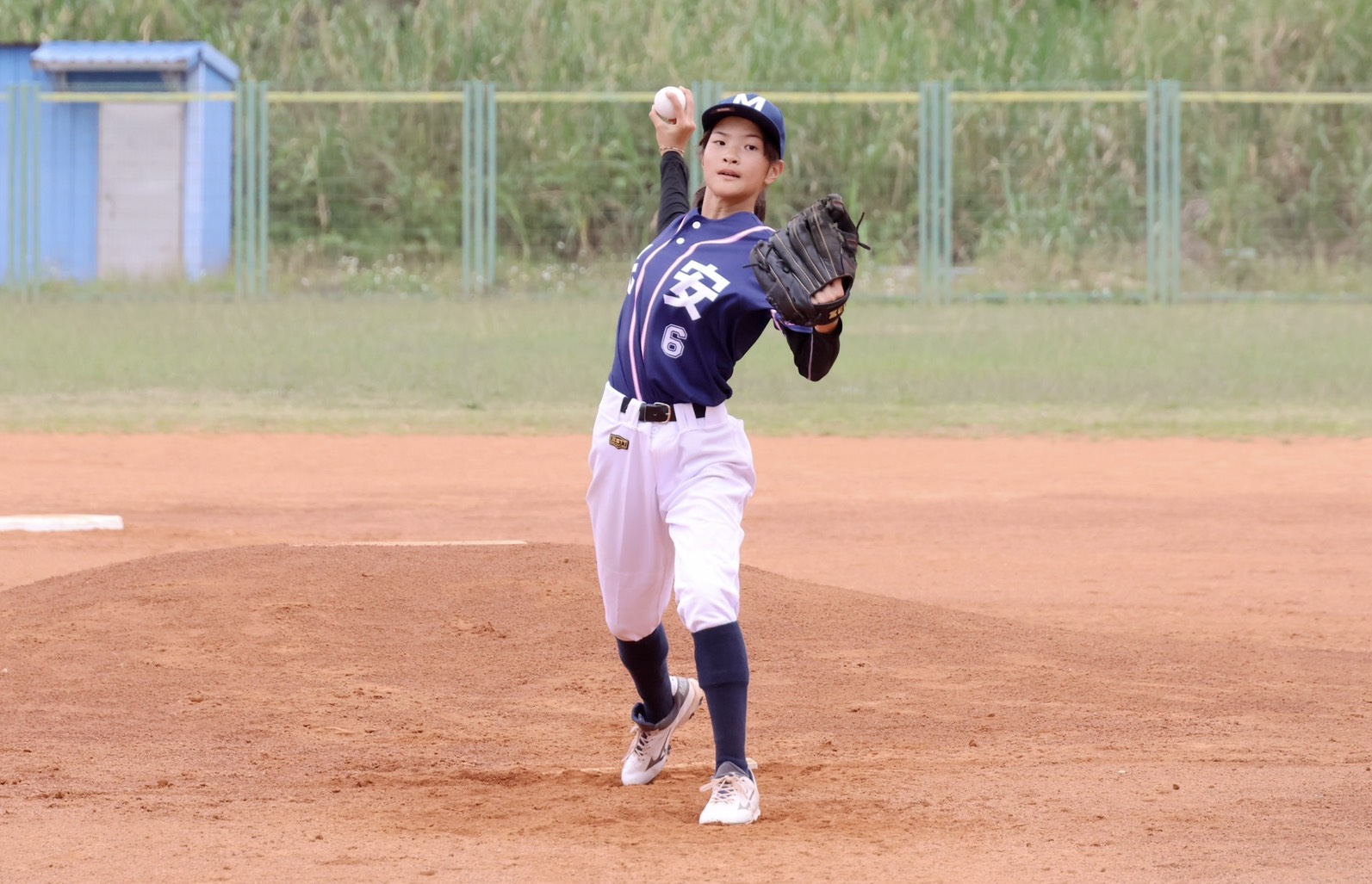 民安國小投手林思璇。學生棒聯提供