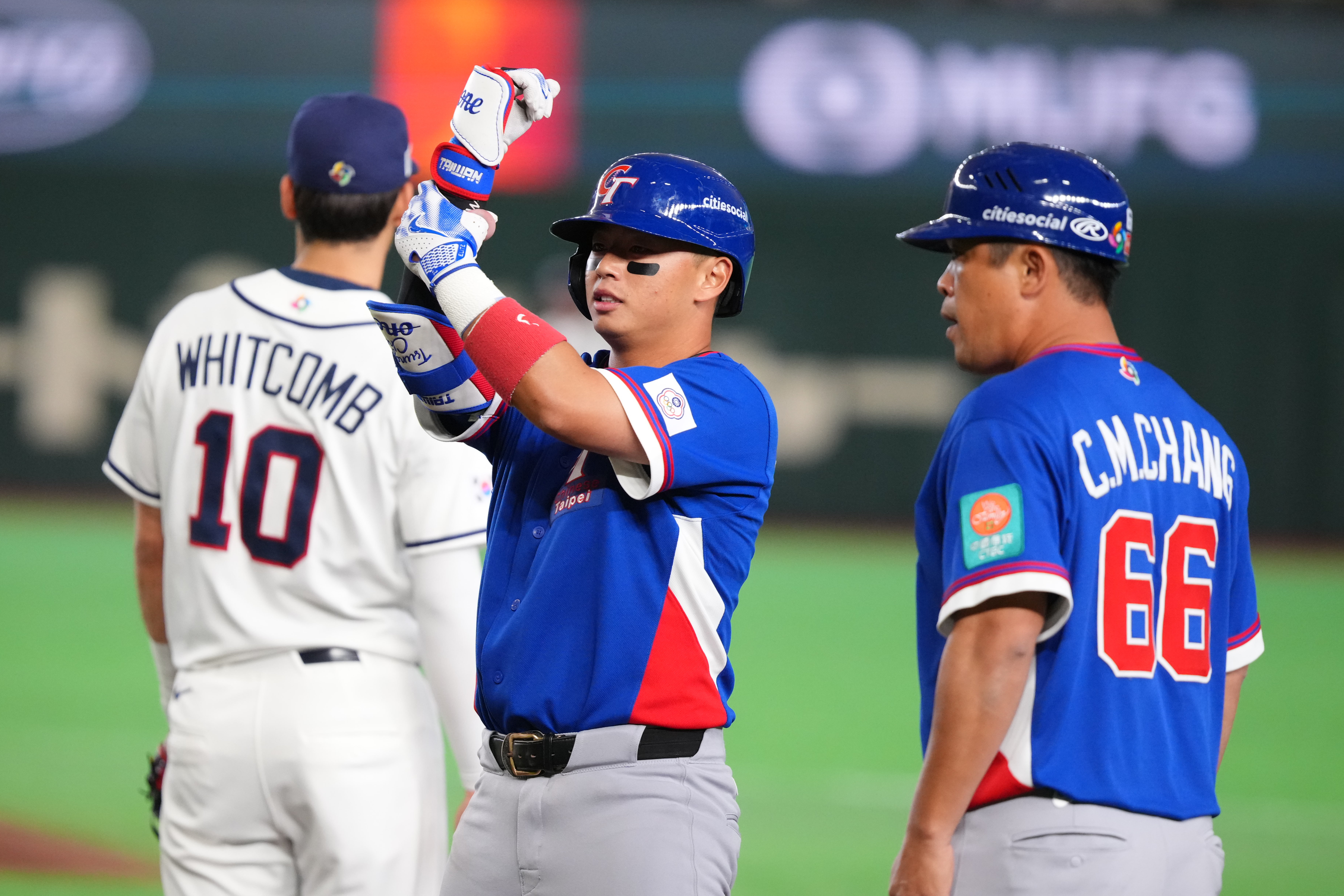 鄭宗哲安打。記者劉峻誠攝