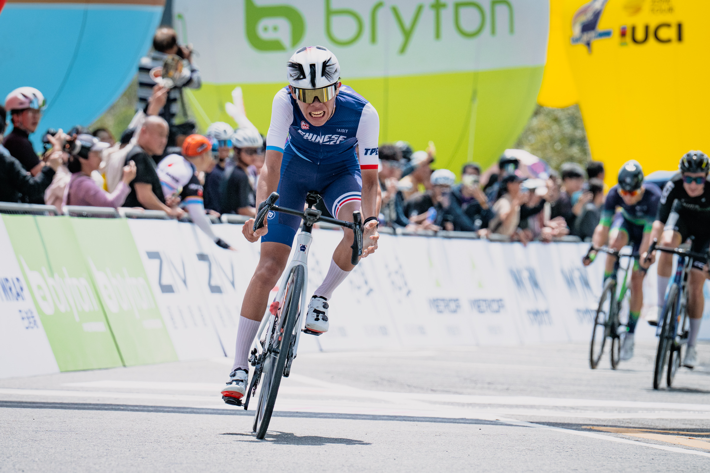 本日中華隊表現最佳為單站第44的張祐誠。國際自由車環台賽提供