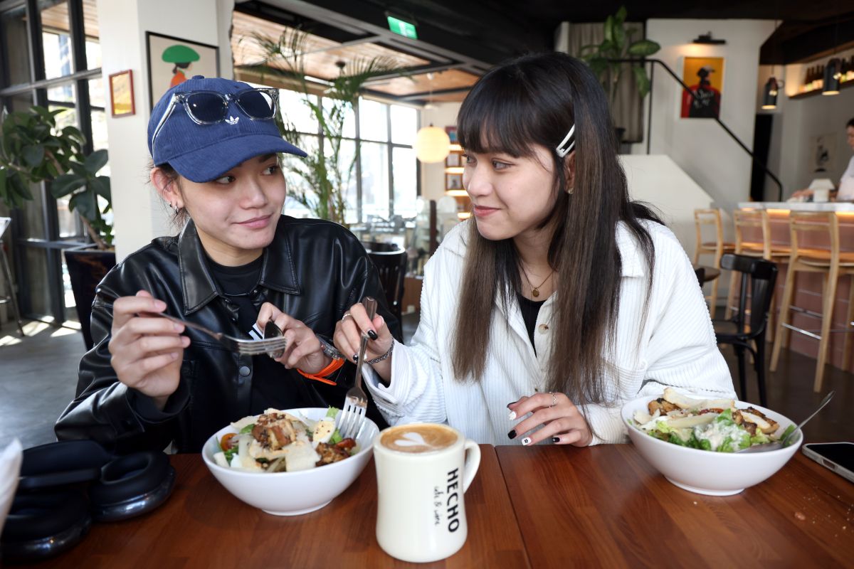 跟拳擊選手妹妹從小生活訓練在一起、感情特別好。特約記者 郭運復攝