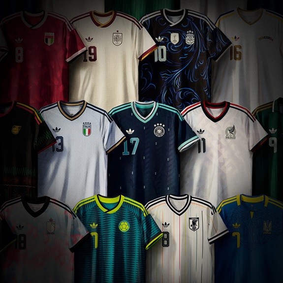 經典 adidas Originals 三葉草標誌,睽違 36 年重返世界盃舞台 。官方提供