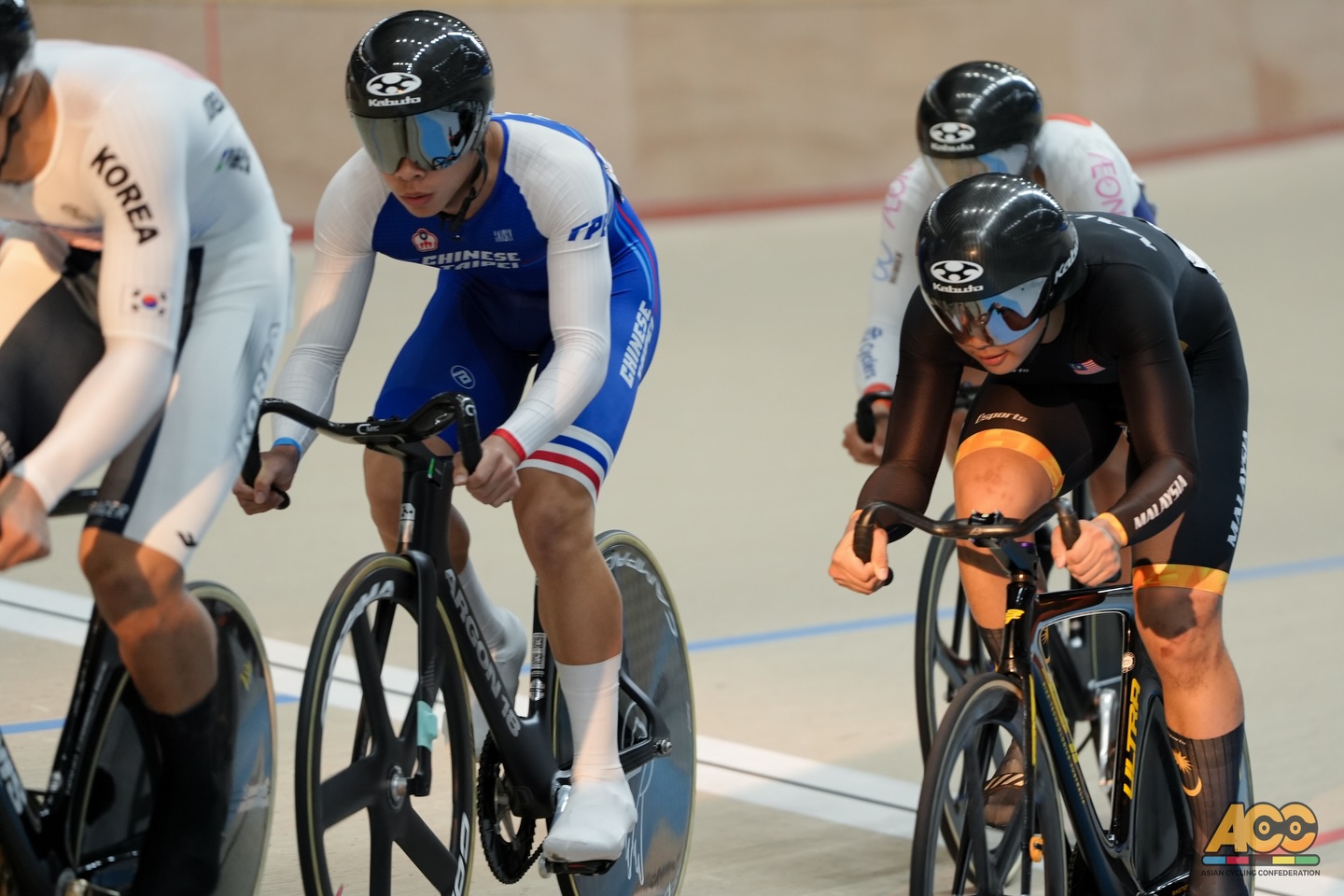 3金小將林宜寬今在男子青年組1公里計時賽再獲1銀。摘自Asian Cycling Confederation臉書