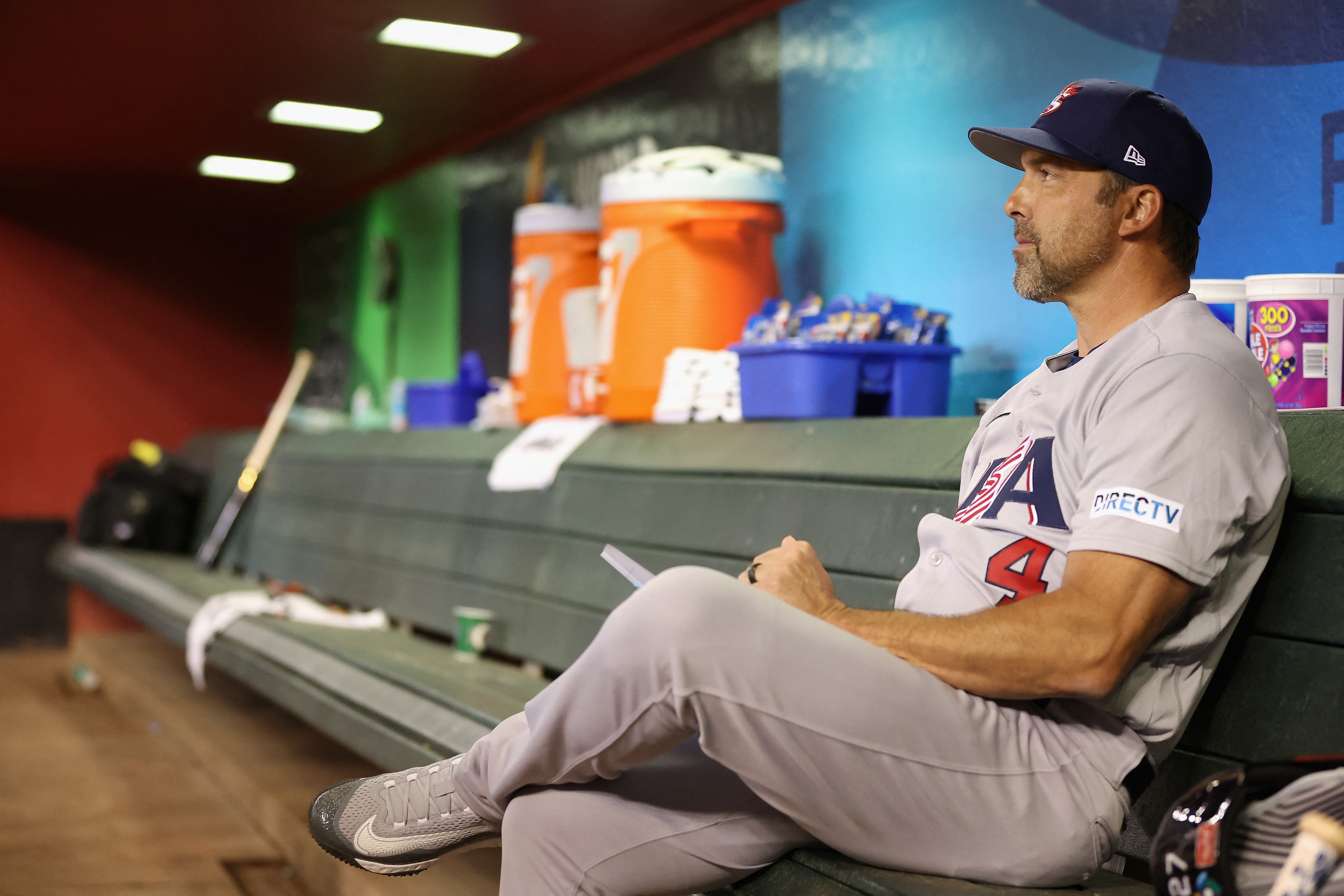 美國隊總教練德羅薩（Mark DeRosa）的言論頻受外界批評。法新社