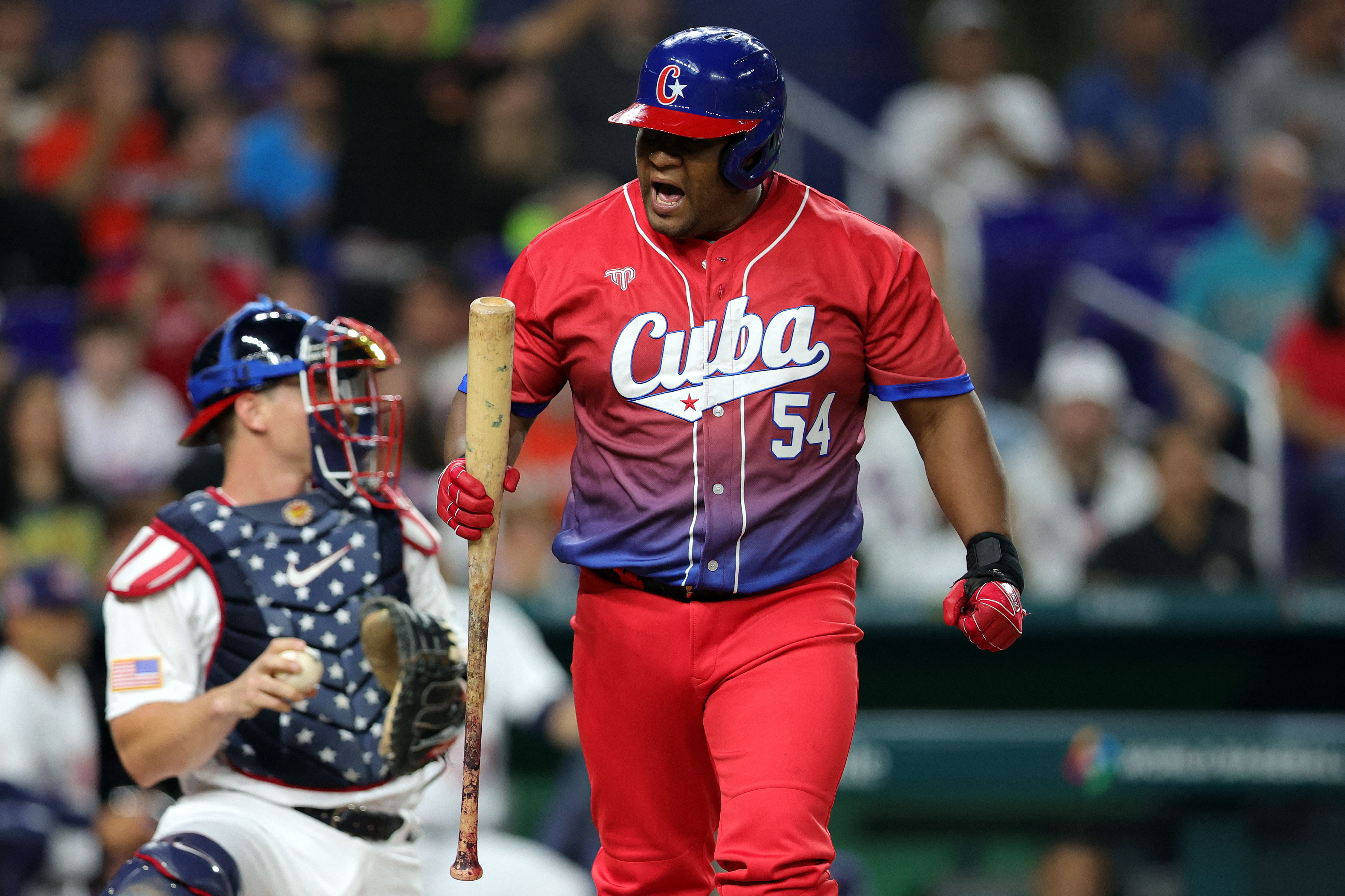 經典賽全壘打王德斯潘耶（Alfredo Despaigne）。法新社