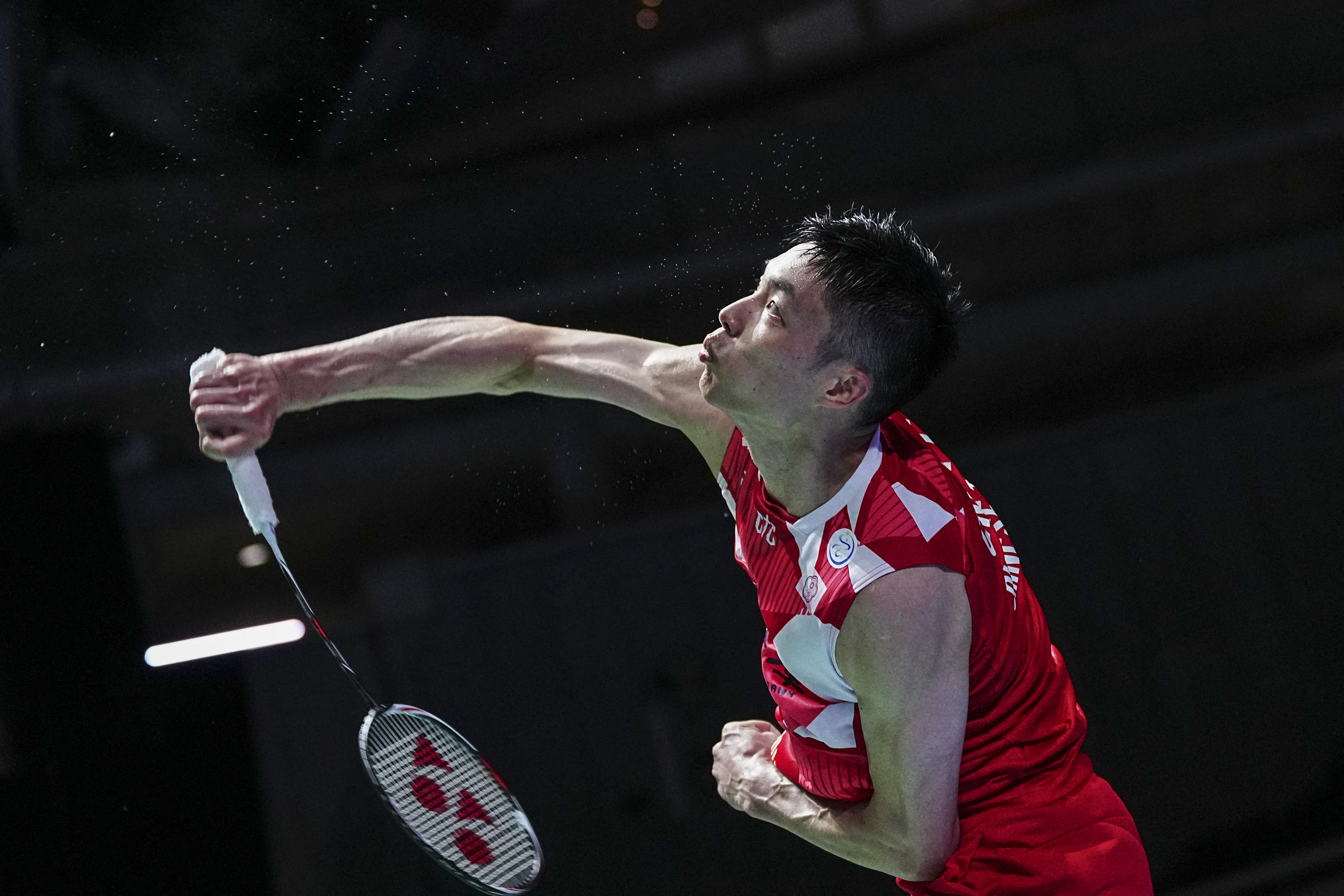 周天成遺憾無緣四強。法新社