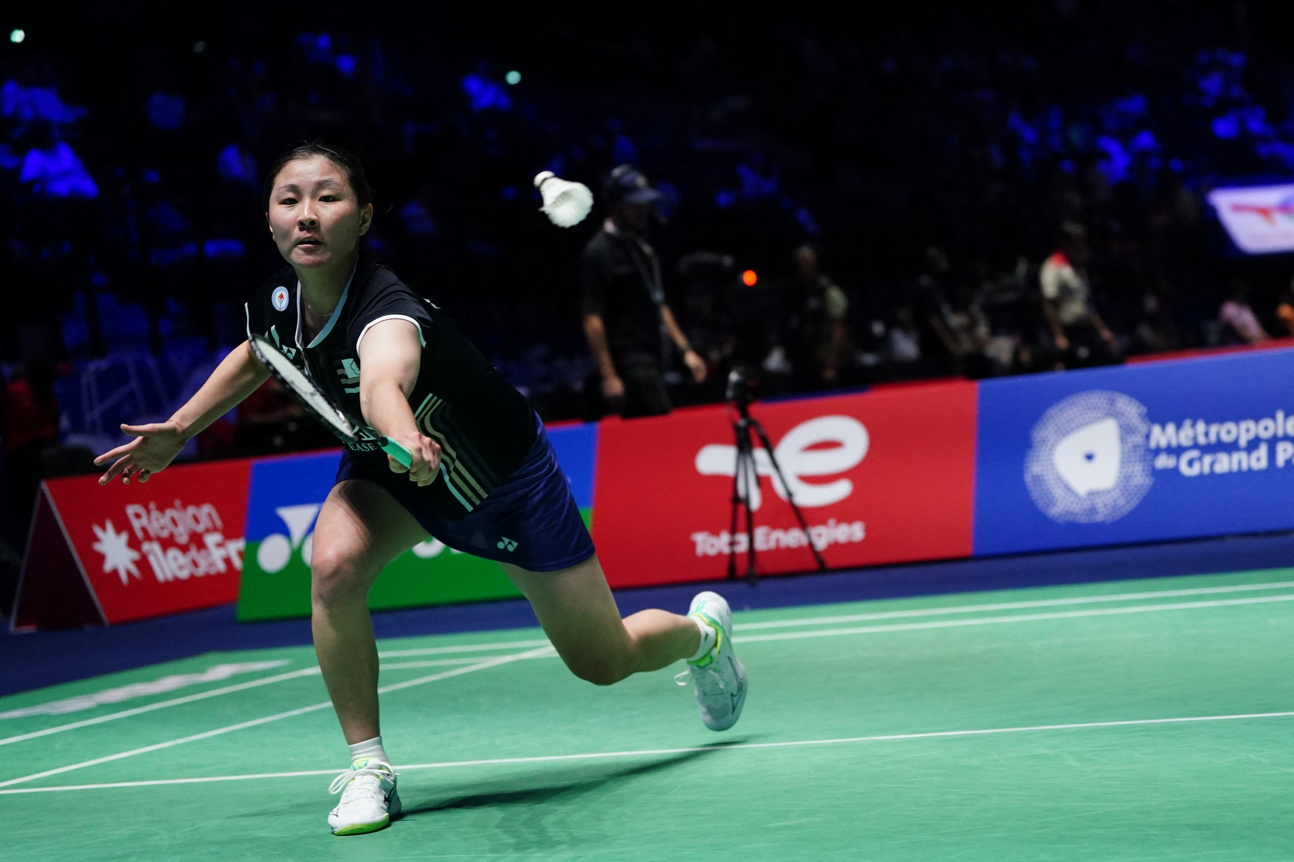 林湘媞於瑞士賽女單4強止步。法新社