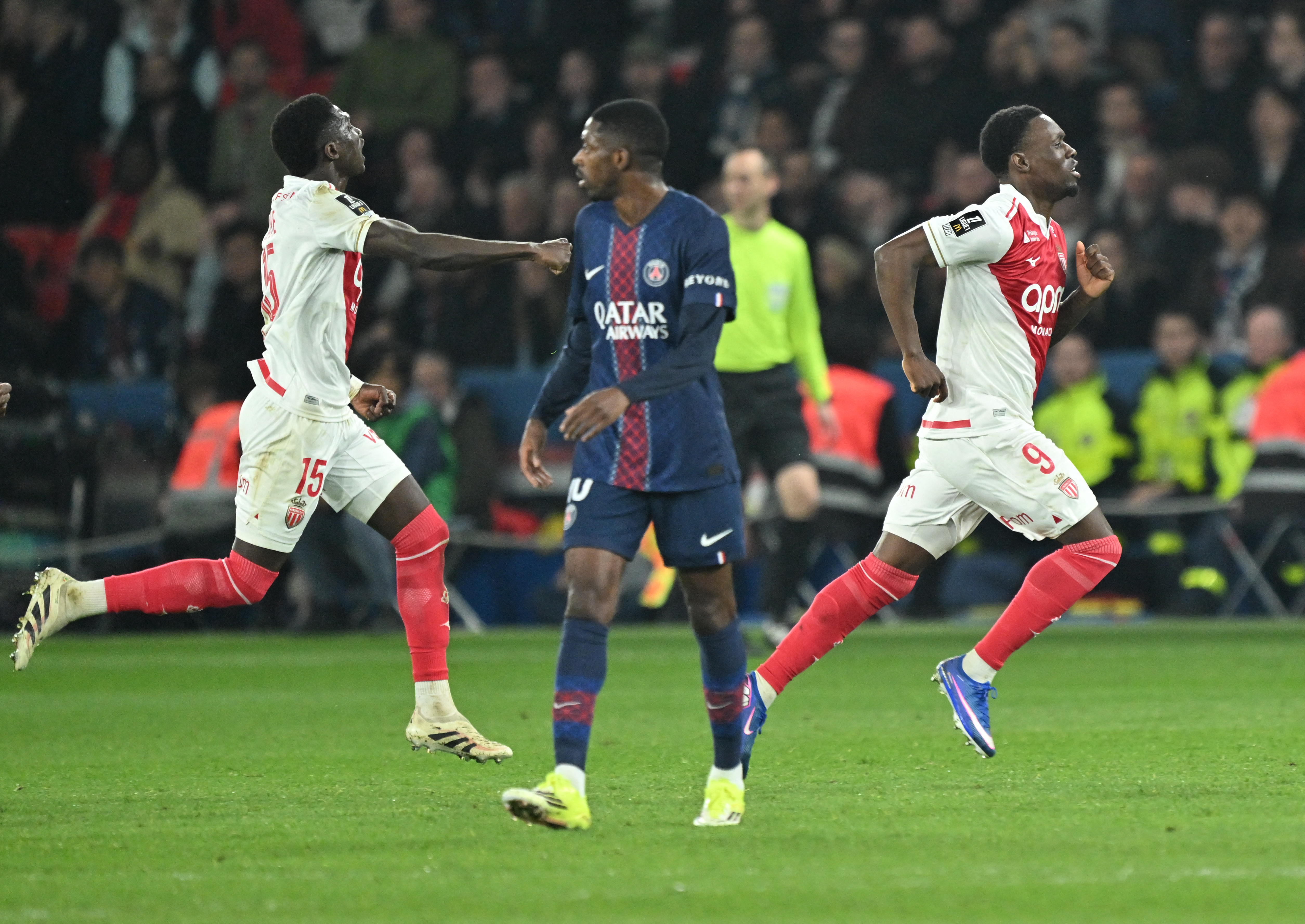 去年度的金球獎得主登貝萊（Ousmane Dembele）傷癒復出，但PSG仍無法拿下勝利。法新社