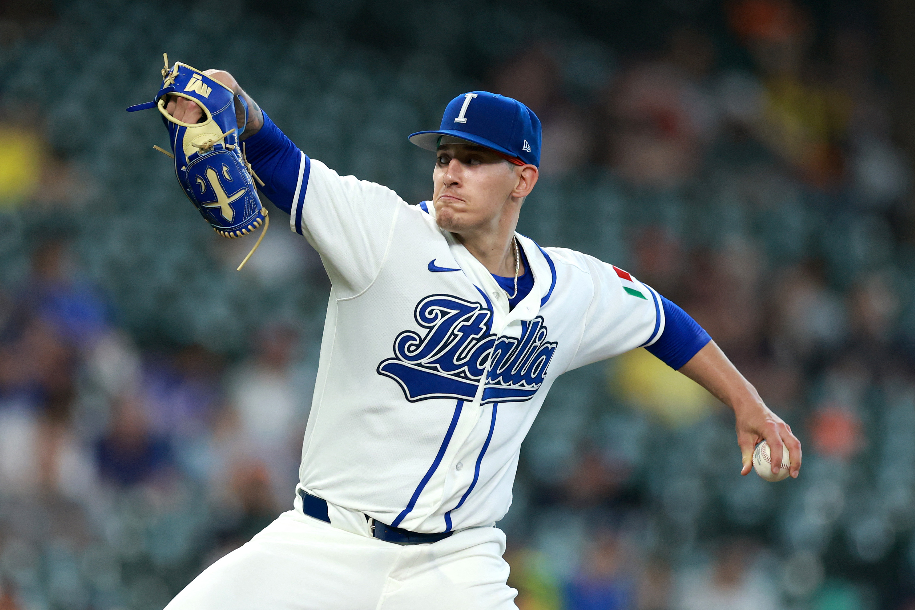 阿爾德格里（Sam Aldegheri）主投4.2局，僅被擊出1支安打，飆出8次三振。法新社