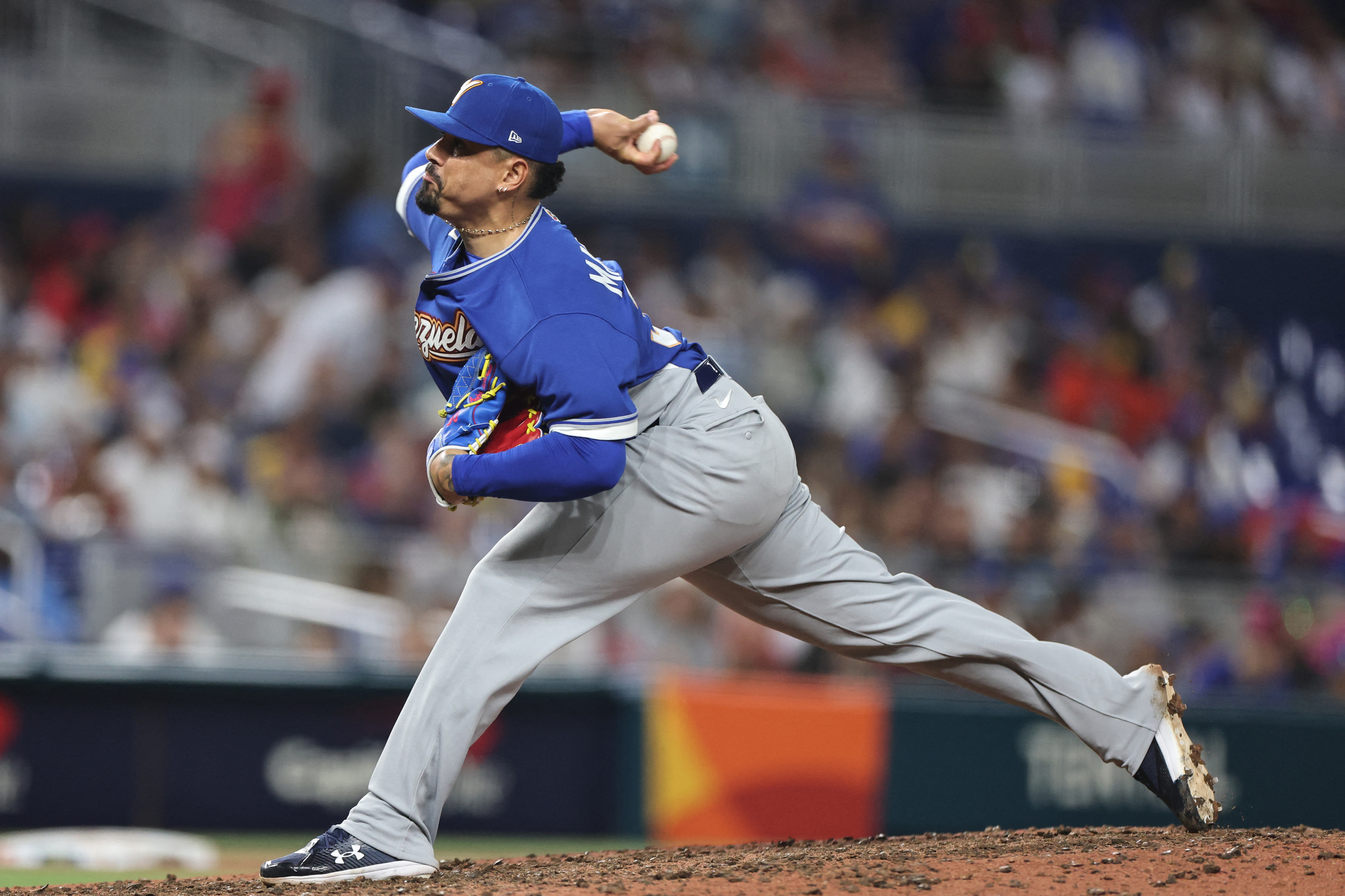 前日職洋投馬查多（Andres Machado）。法新社