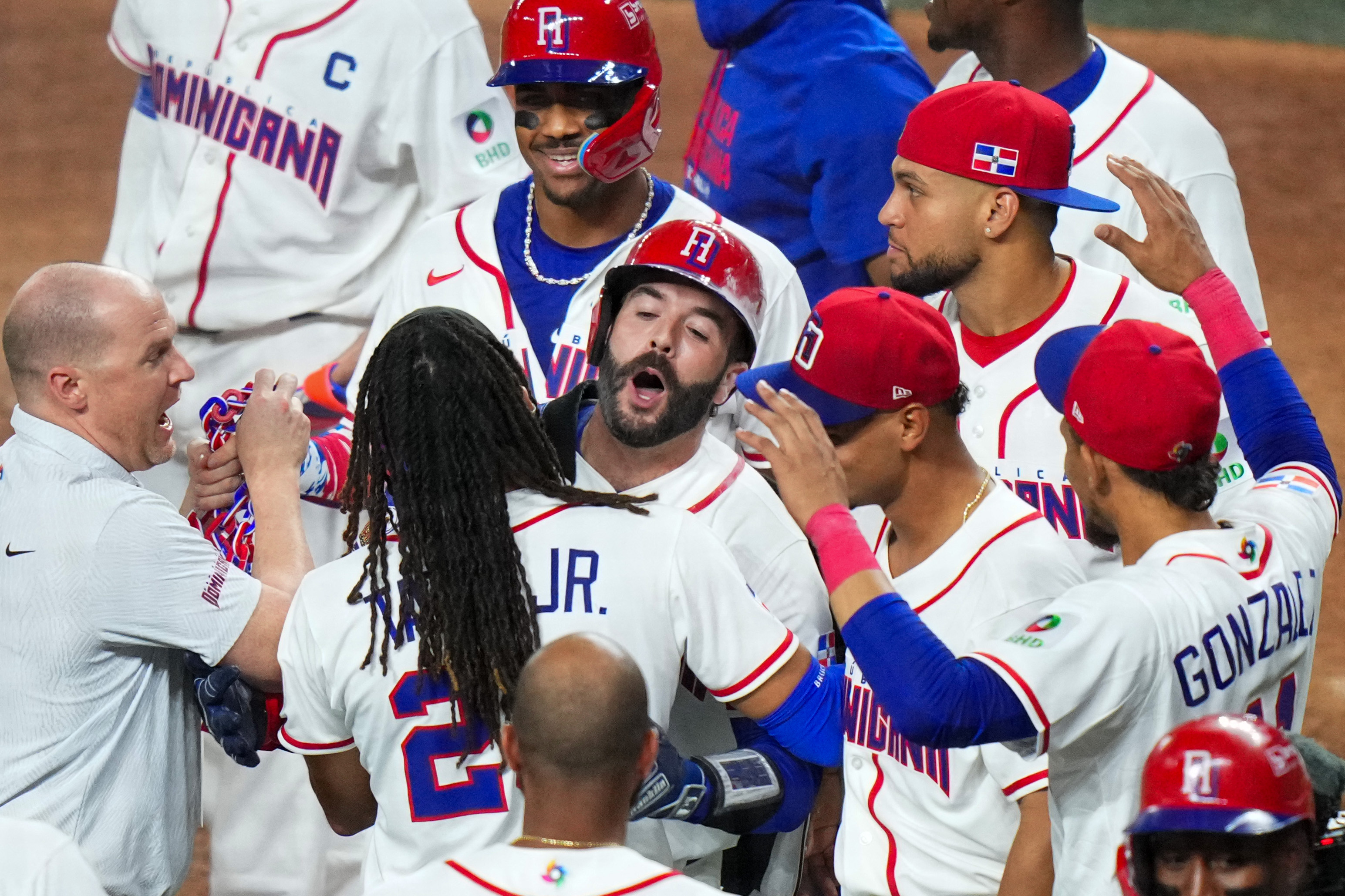 威爾斯（Austin Wells）在第七局轟出三分砲提前結束比賽。法新社