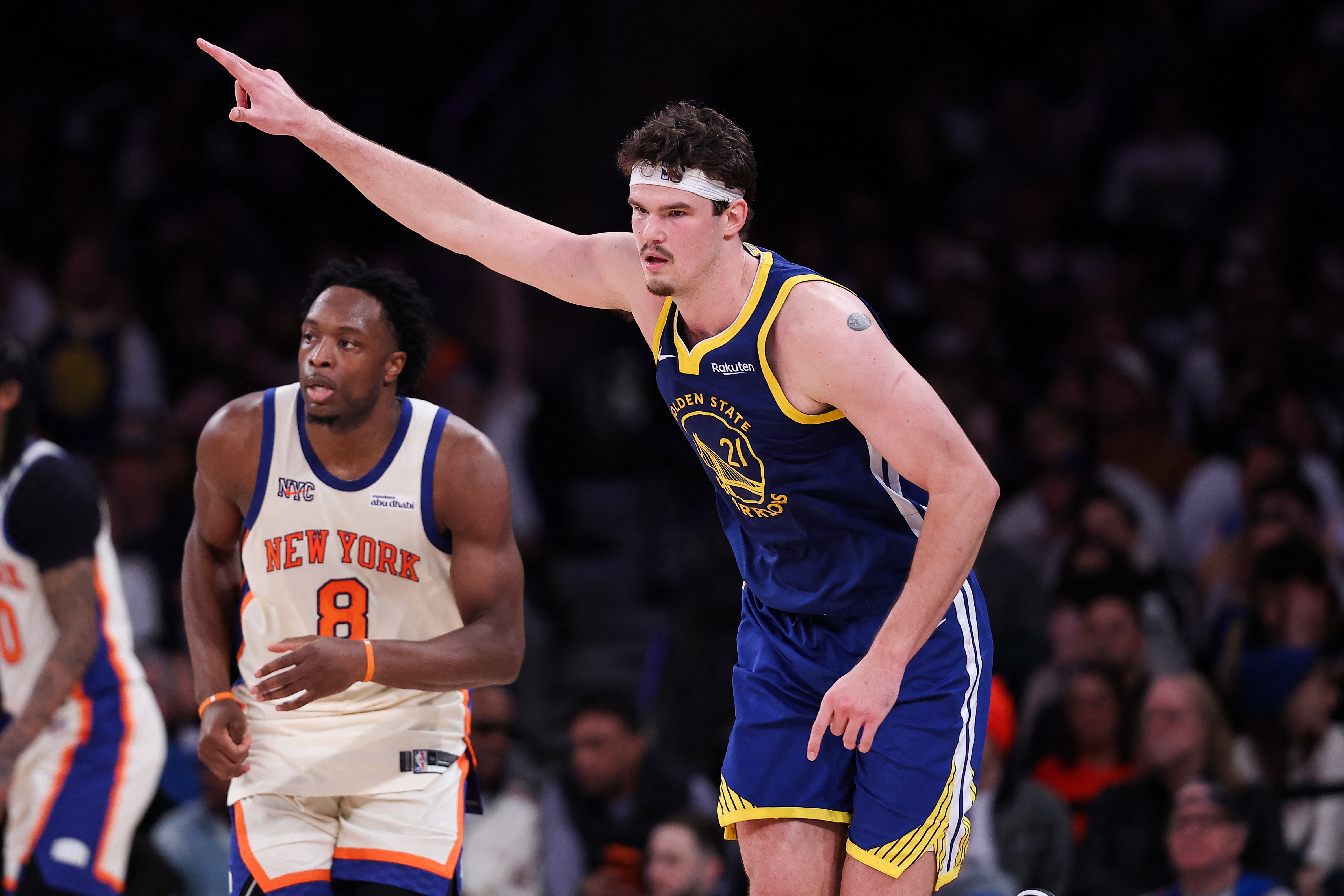 波斯特（Quinten Post）最後一擊失誤，終場勇士就以107比110敗給尼克，苦吞5連敗。法新社