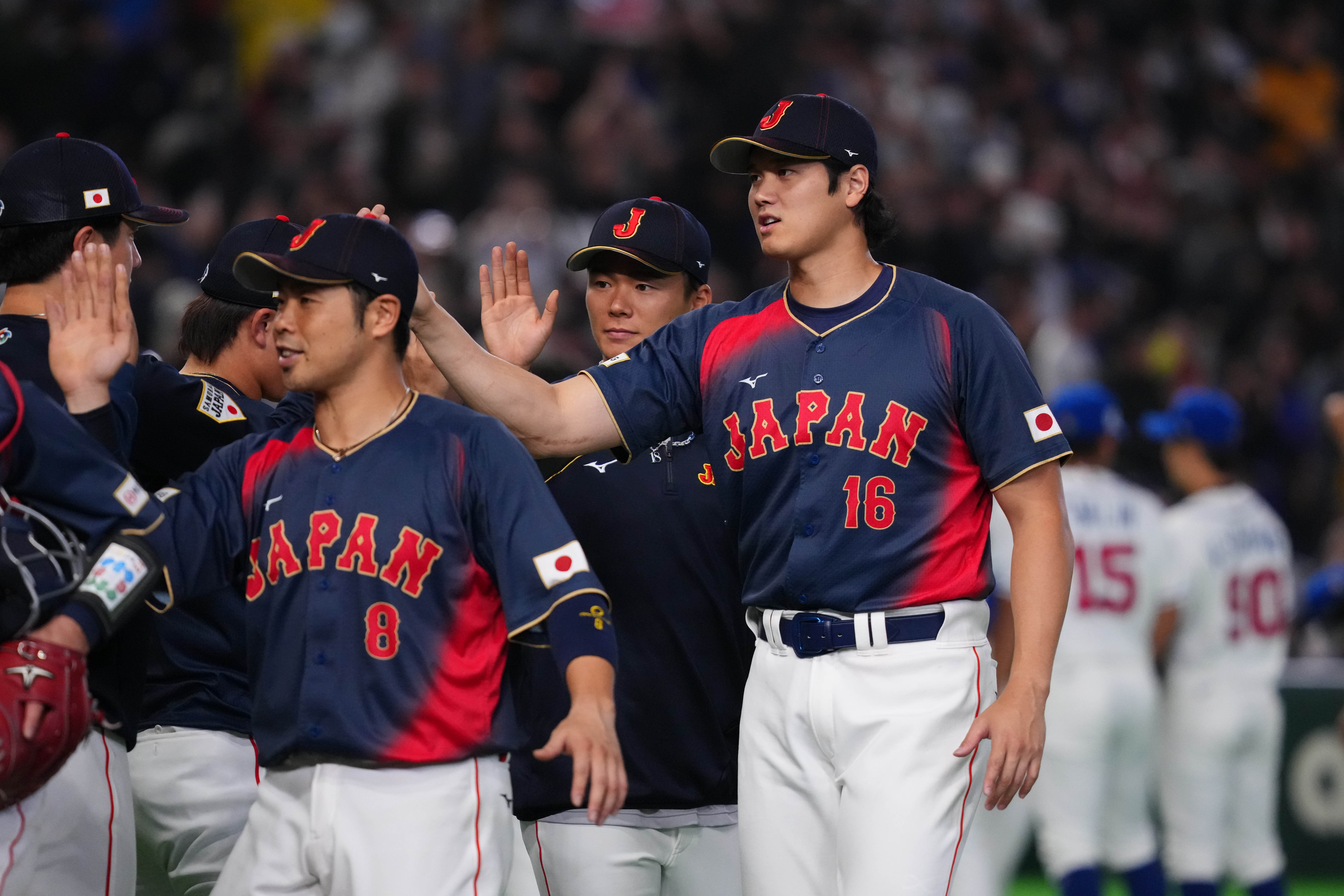 大谷翔平在滿壘時轟出滿貫全壘打。WBC大會提供