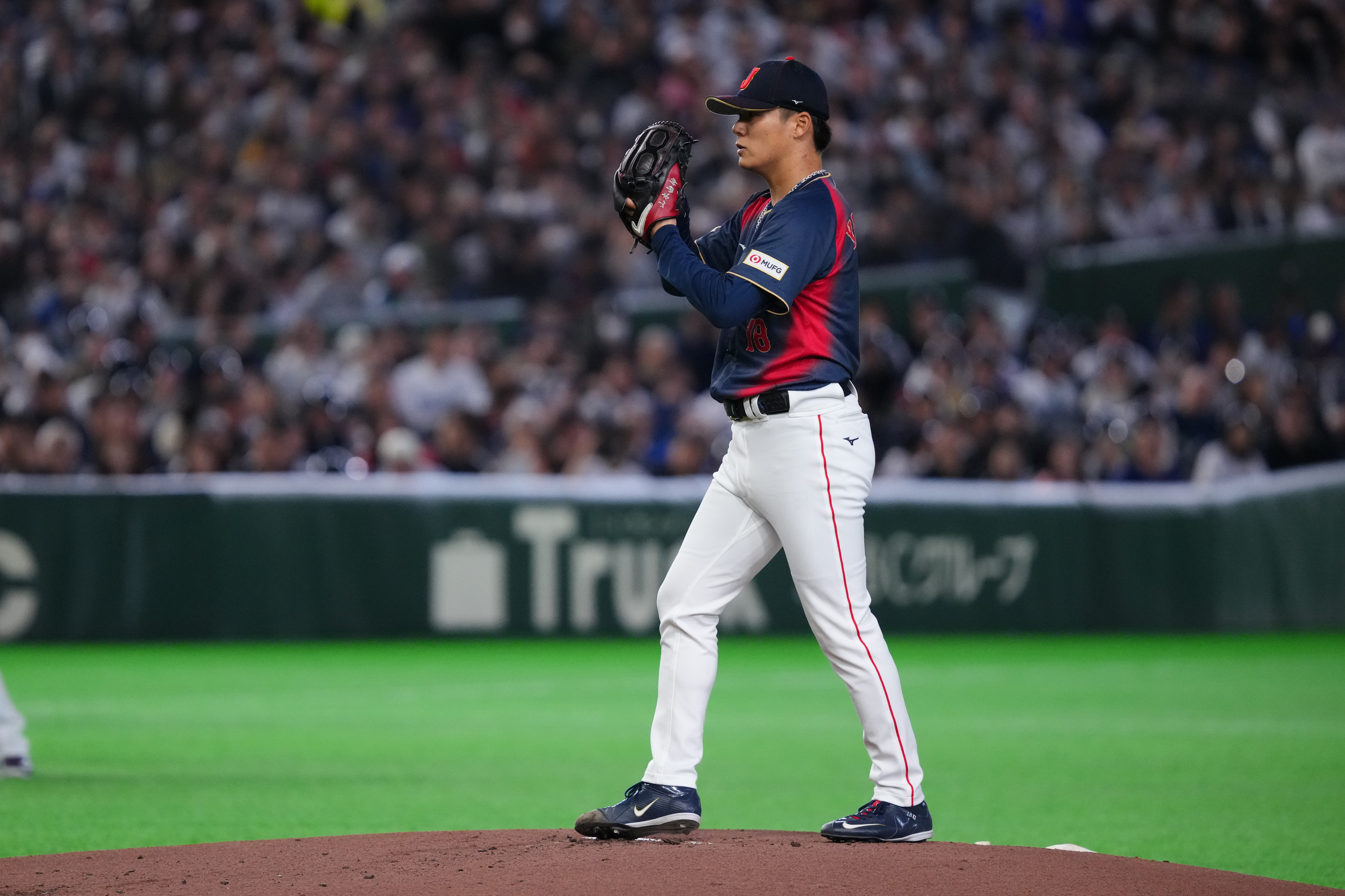 山本由伸面對中華隊，主投2.2局無失分。WBC大會提供