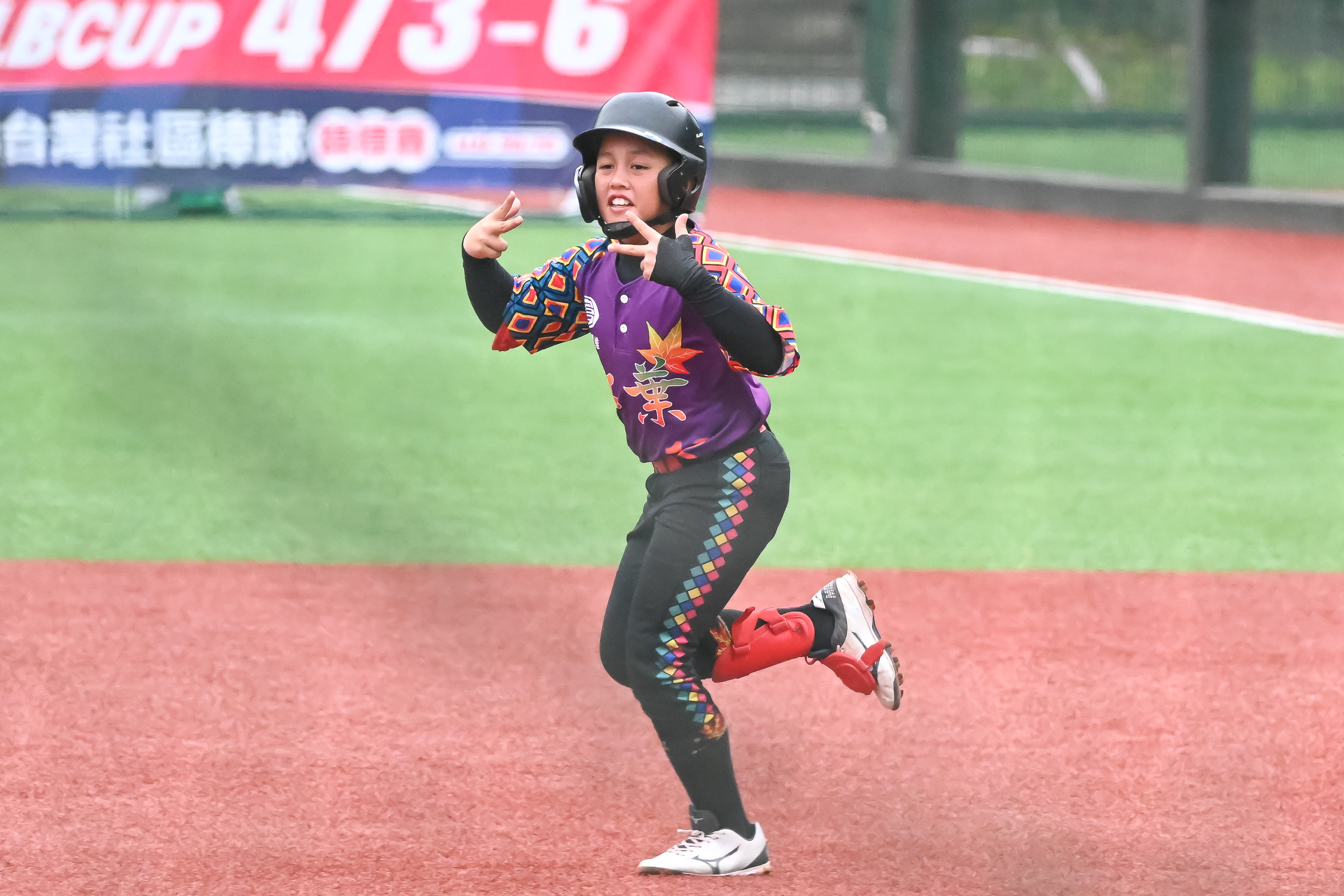 邱賢閤首局滿貫砲。臺灣世界少棒聯盟提供